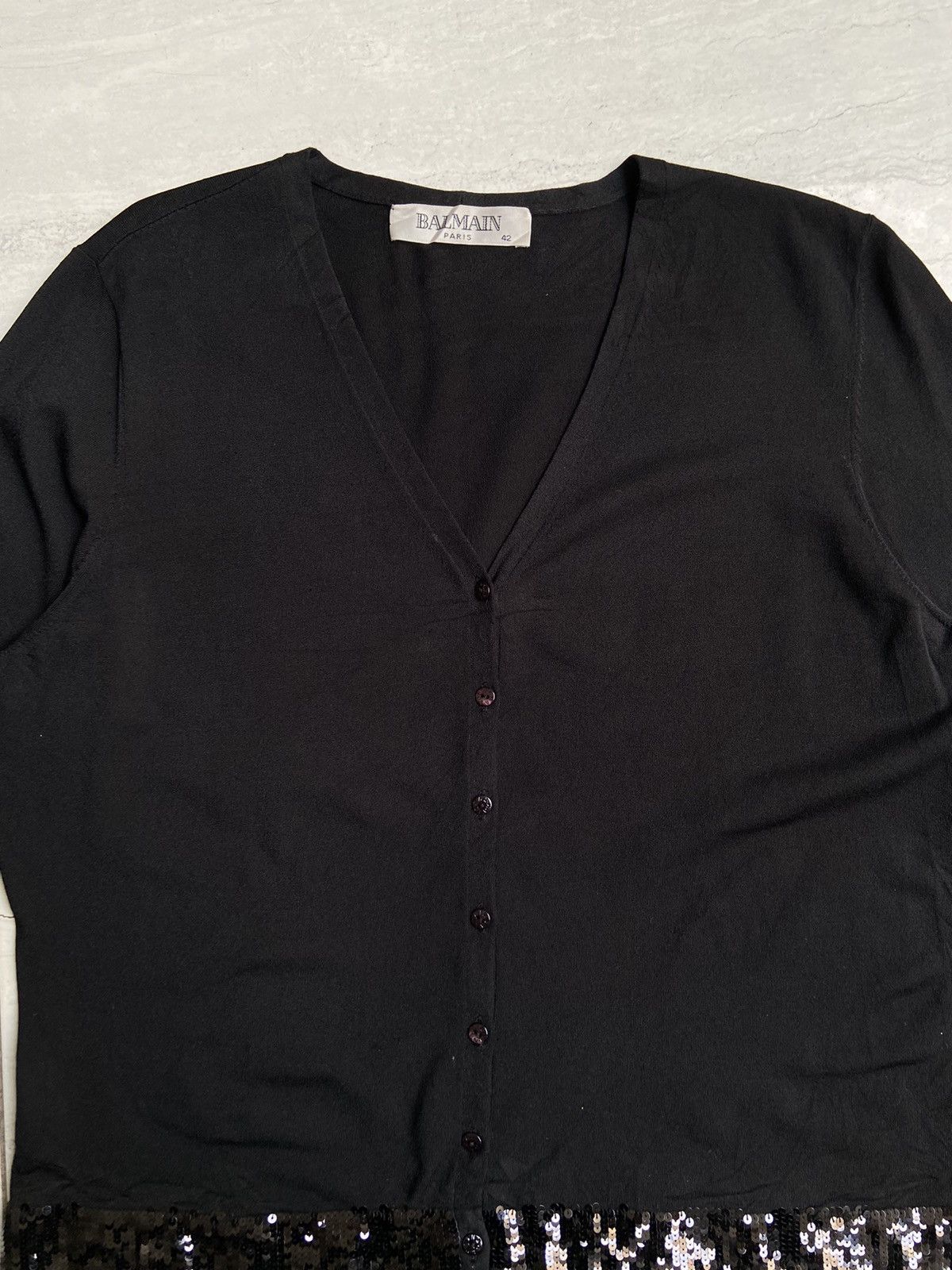 Balmain BALMAIN Black Cardigan Size US S / EU 44-46 / 1 - 3 Thumbnail