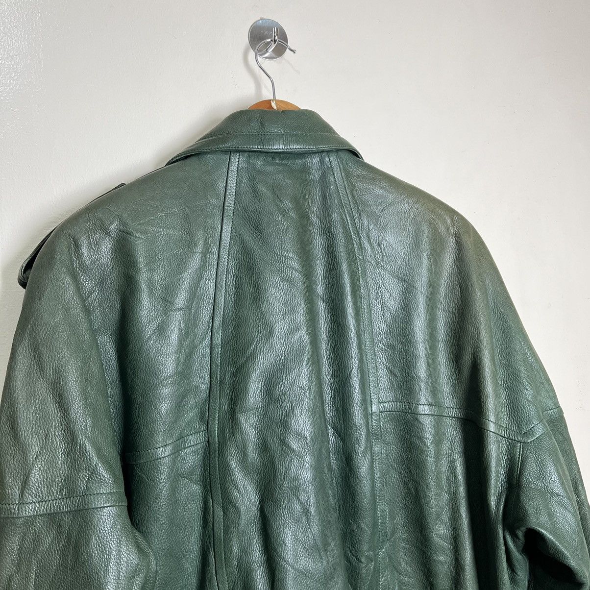 Zilli Vintage Zilli France Odessa Green Deerskin Leather Jacket Size US XXL / EU 58 / 5 - 24 Thumbnail