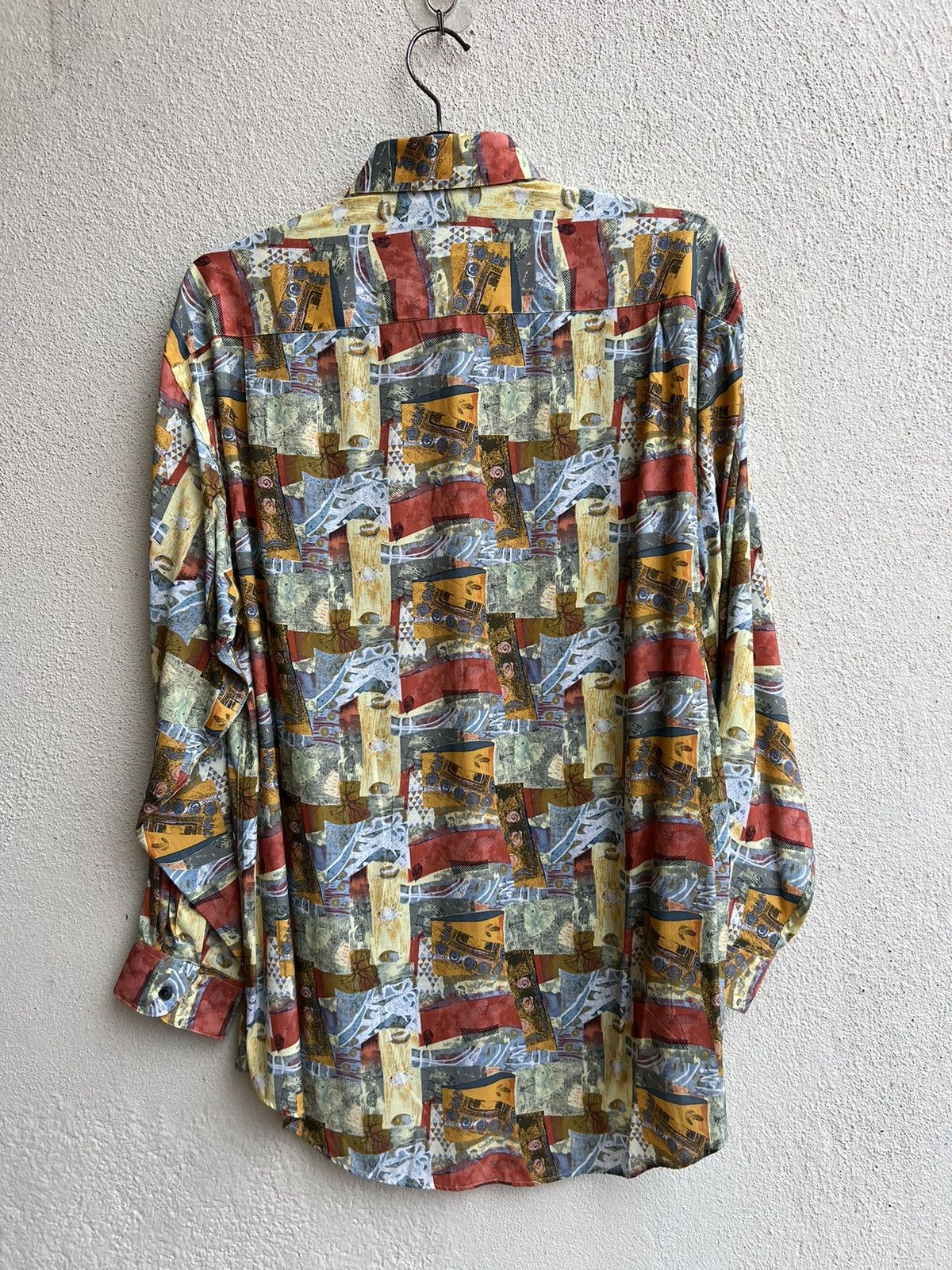Charles Jourdan Vintage Charles Jourdan Monsieur Novelty Abstract Art Shirt Size US L / EU 52-54 / 3 - 22 Thumbnail