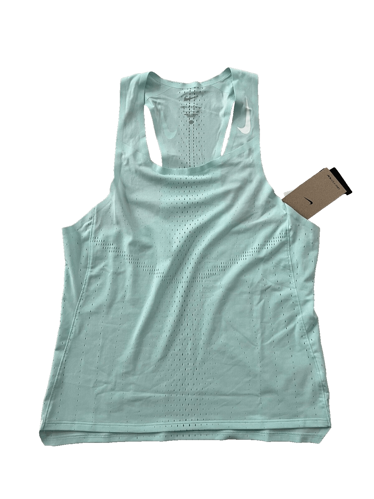 Nike Nike DM4624-346 Dri-FIT ADV AeroSwift Tank Run Jade Ice L Size US L / EU 52-54 / 3 - 3 Thumbnail
