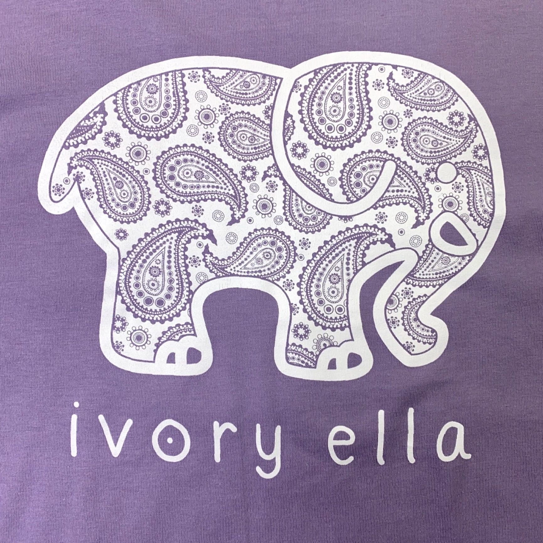 Vintage IVORY ELLA Womens Shirt XS Purple Long Sleeve Paisley Elephant Graphic Size XS / US 0-2 / IT 36-38 - 7 Thumbnail