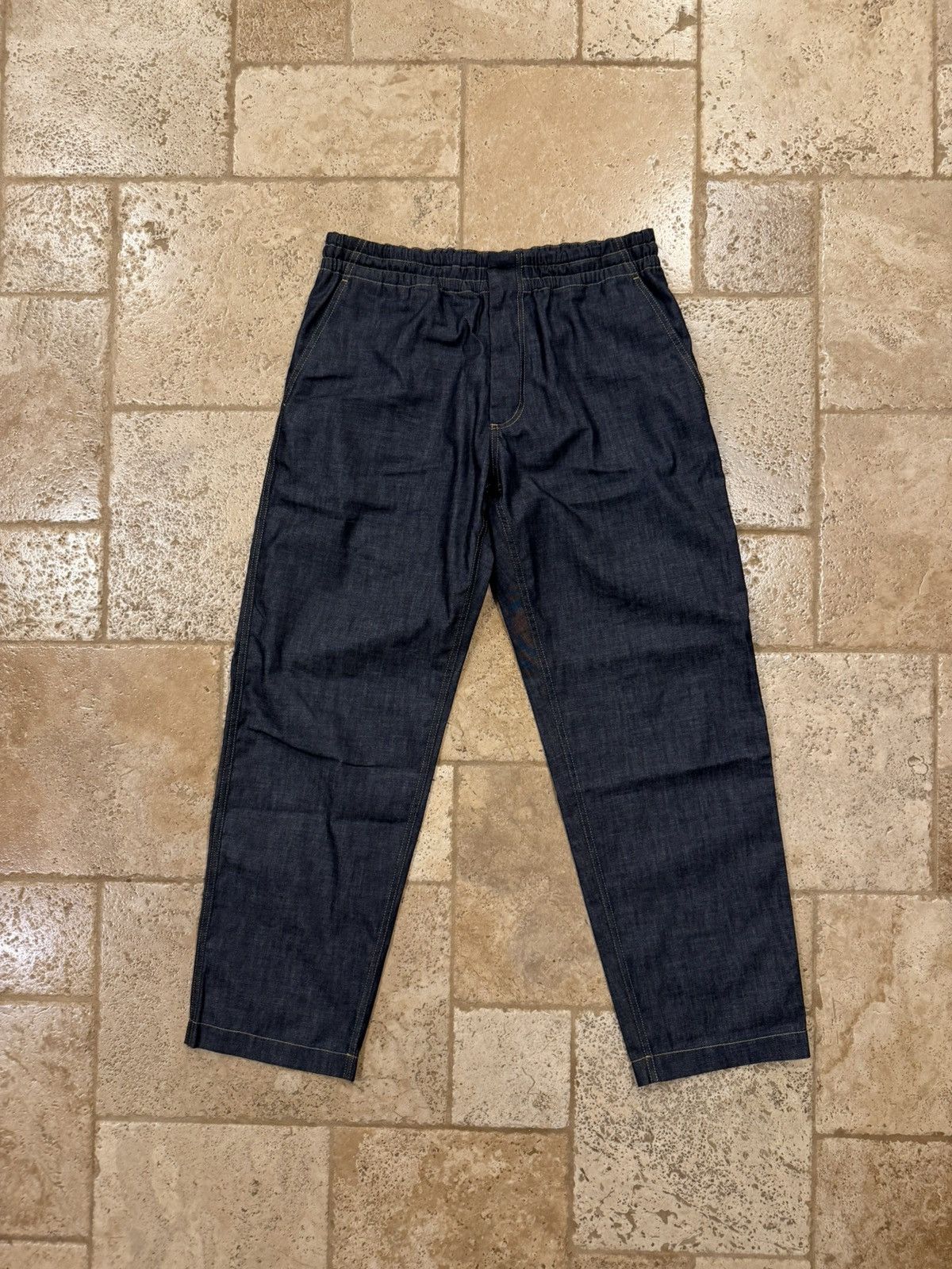 Bottega Veneta Bottega Veneta Elastic Waist V-Stitch Indigo Denim Trousers Size US 34 / EU 50 - 7 Thumbnail