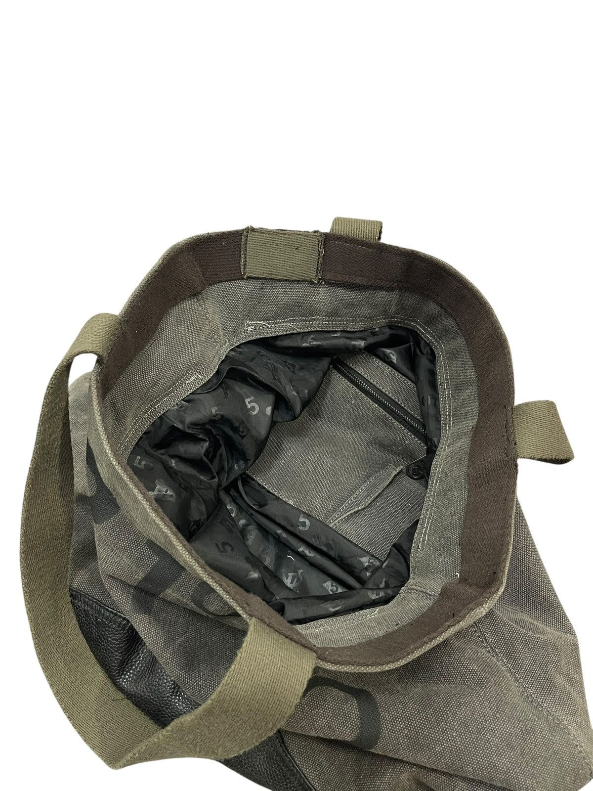 Other Cotton Canvas Leather 5 Preview Tote Shoulder Bag 8🟩 Size ONE SIZE - 18 Thumbnail