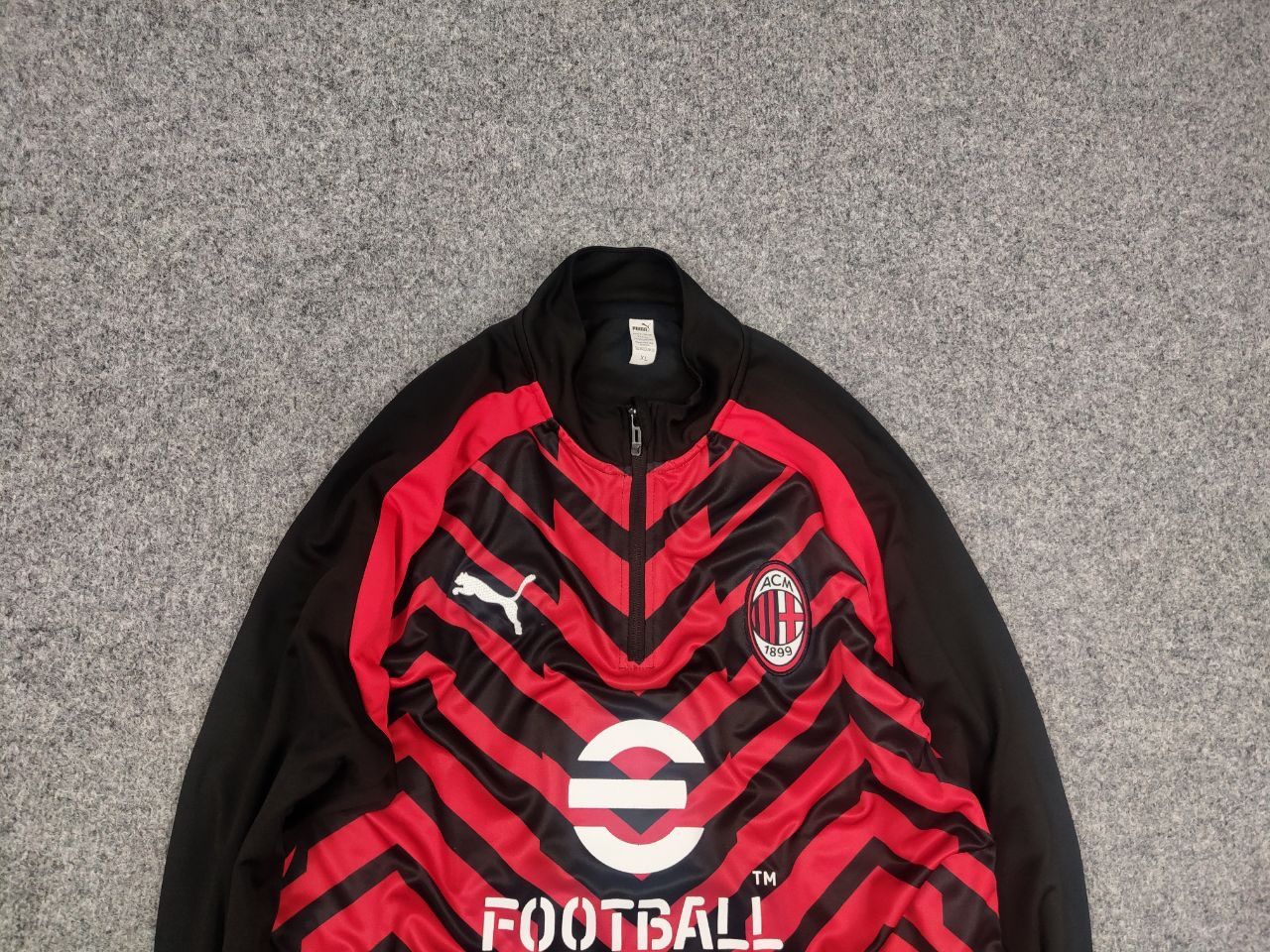 Puma AC Milan x Puma Pre Match Soccer Drycell Football Zip Jersey Size US XL / EU 56 / 4 - 1 Thumbnail
