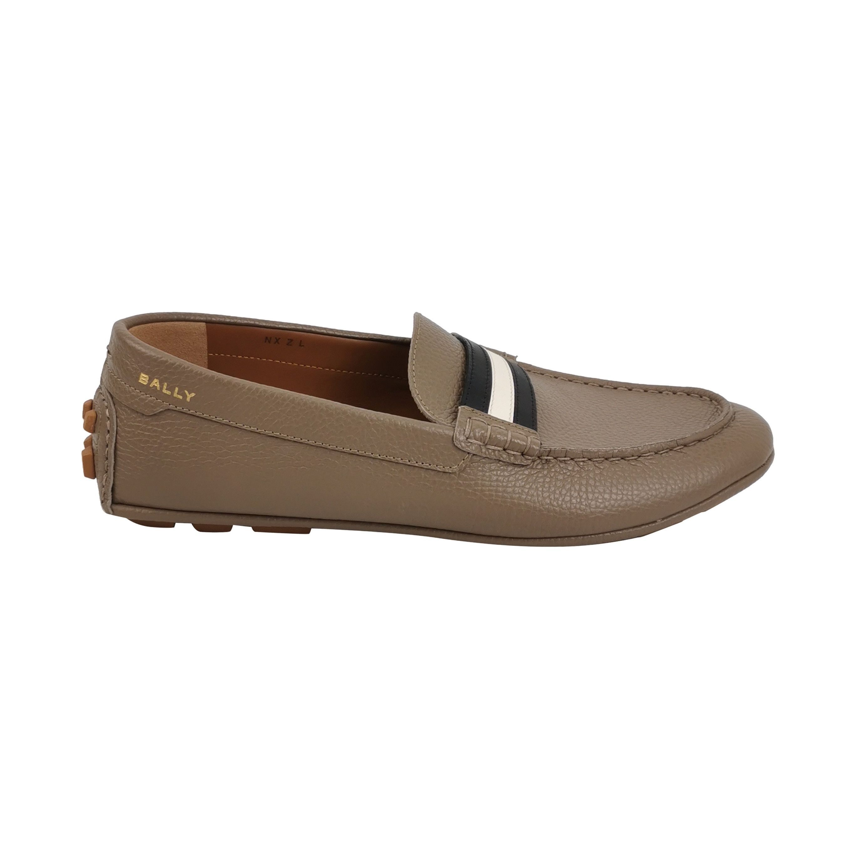 Bally Bally Striped Grained Leather Driver Loafers EU 41 Size US 8 / EU 41 - 1 Thumbnail
