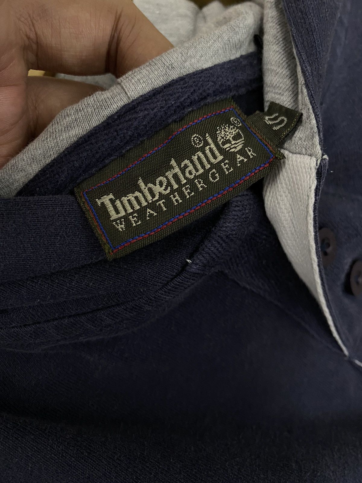 Timberland × Vintage Timberland Hoodie Pullover Button Size US L / EU 52-54 / 3 - 6 Thumbnail