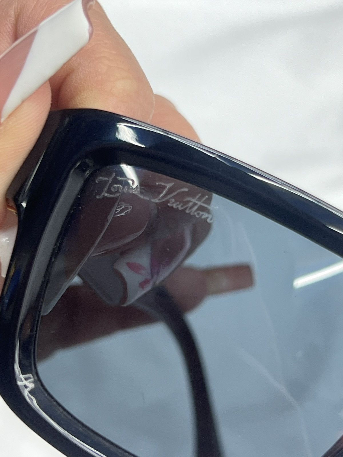Louis Vuitton Louis Vuitton Acetate Square Sunglasses Size ONE SIZE - 6 Thumbnail