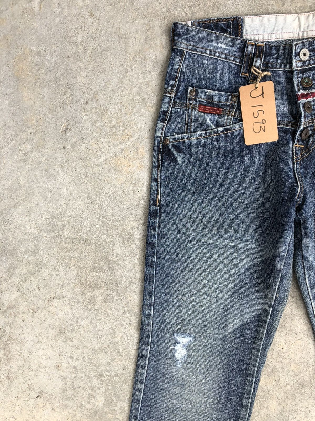Marithe + Francois Girbaud Marithe Francois Girbaud Distressed Jeans Size US 30 / EU 46 - 4 Thumbnail