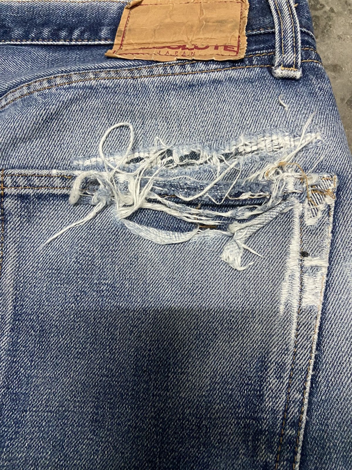 RESOLUTE Final Drop 💥💥 Resolute Distressed Selvedge Denim Size US 34 / EU 50 - 18 Thumbnail