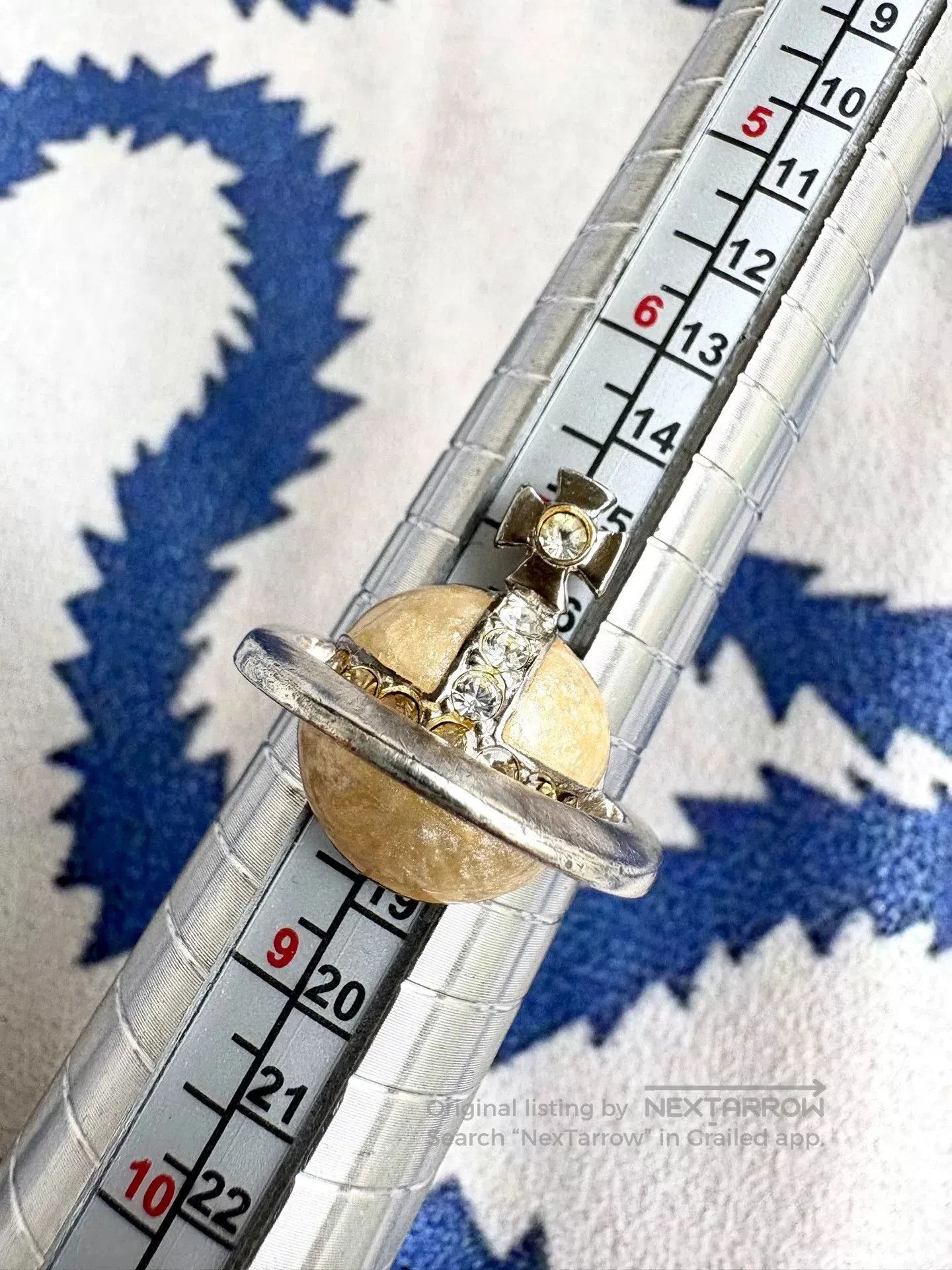 Vivienne Westwood vivienne westwood yellow saturn enamel ring. Size ONE SIZE - 5 Thumbnail