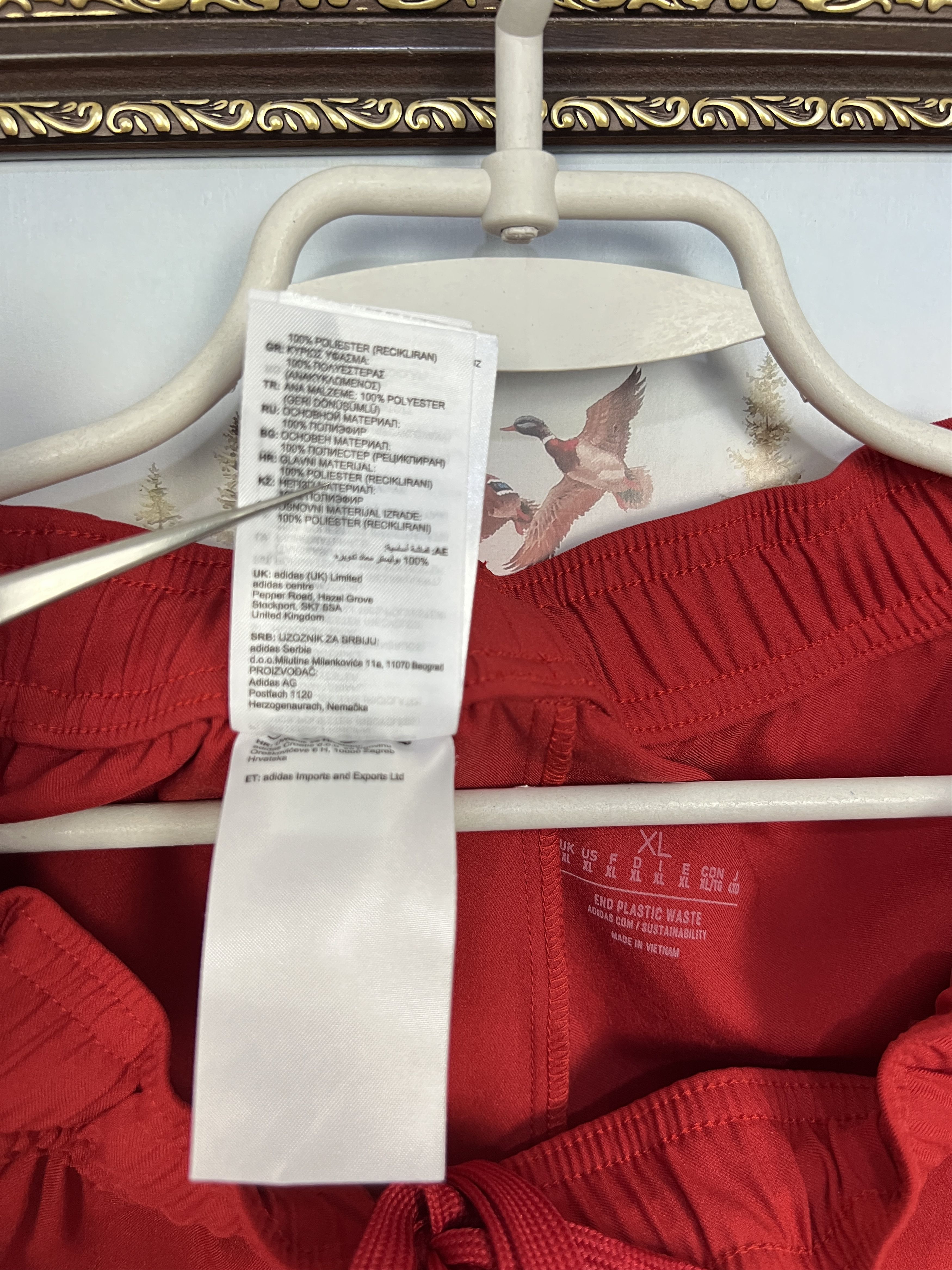 Adidas Adidas SpVgg Unterhaching Football Shorts Soccer Red XL Size US 36 / EU 52 - 10 Thumbnail