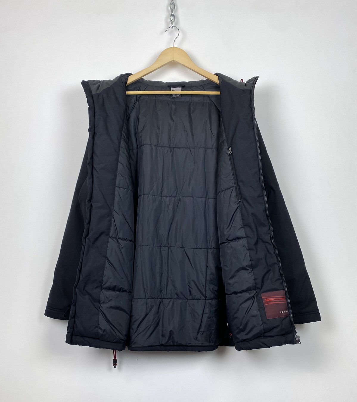 Vintage Y2K Nike Zip Up Jacket Multipocket Hooded Swoosh 90s