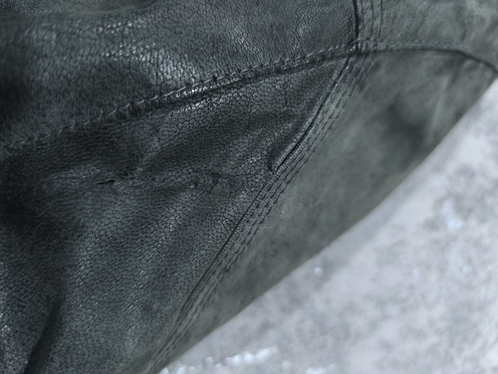 Leather avantgarde dark green hedi slimane type bomber jacket Size US L / EU 52-54 / 3 - 20 Thumbnail