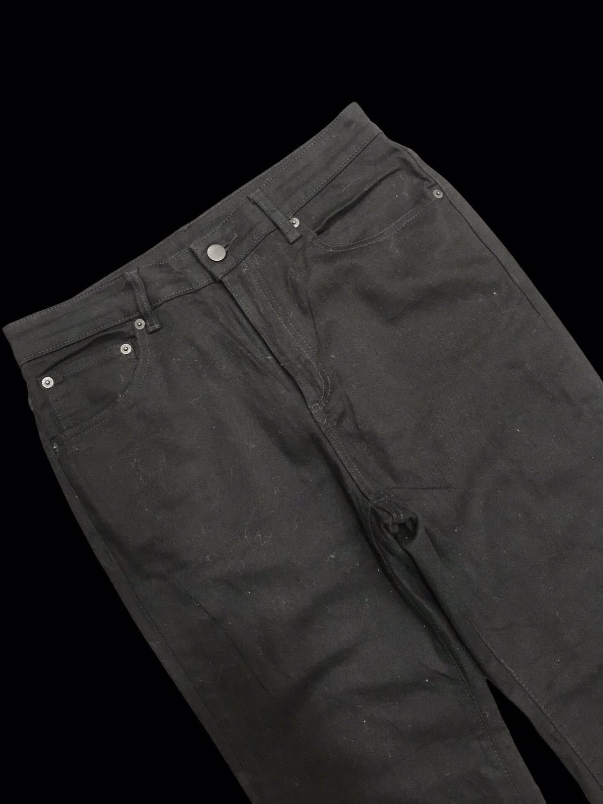 GU 💥FLARE💥GU SUPERBLACK STRETCHABLE FLARE DENIM F95 Size US 29 - 7 Thumbnail