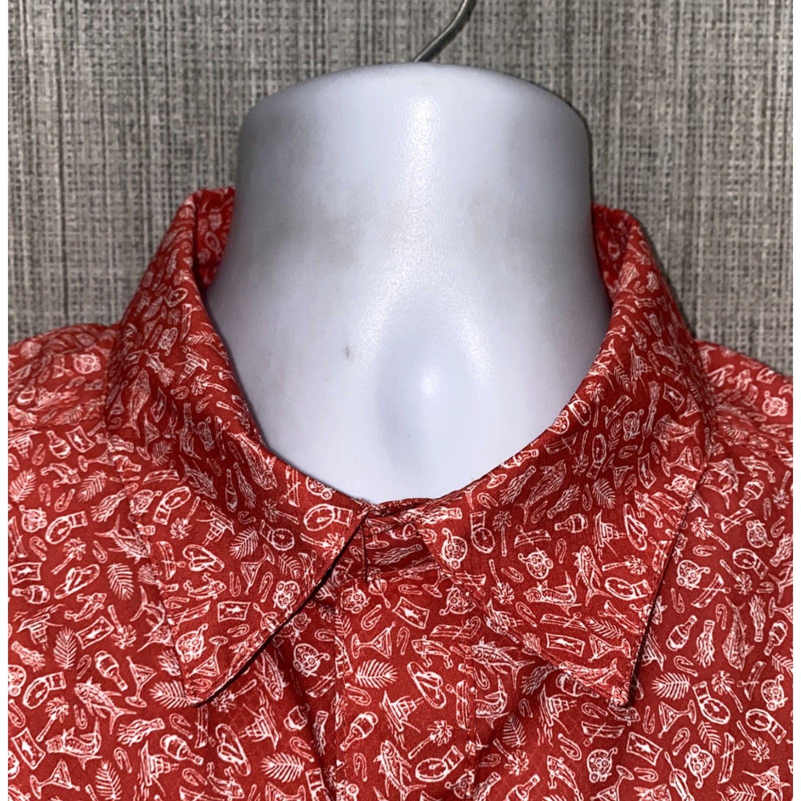 Vintage Columbia PFG Mens Red Polyester Short Sleeve Shirt 22.5 In Armpit Size M Regular Button-Up Collared Button-Down Size US M / EU 48-50 / 2 - 3 Thumbnail
