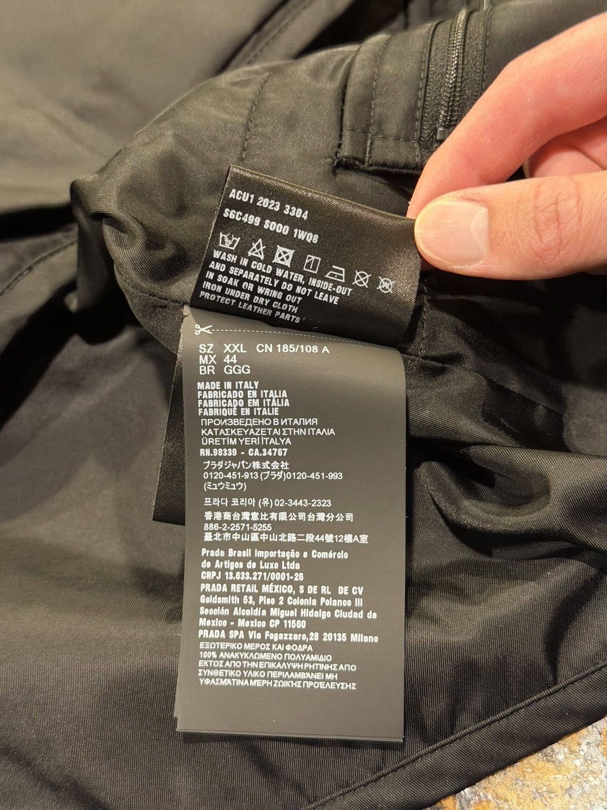 Prada Prada Re-Nylon 2023 Cargo Utility Multi Pocket Black Vest Size US XXL / EU 58 / 5 - 14 Thumbnail