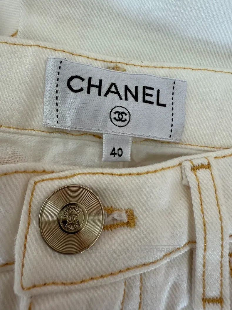 Chanel Chanel White jeans Size 26" / US 2 / IT 38 - 5 Thumbnail