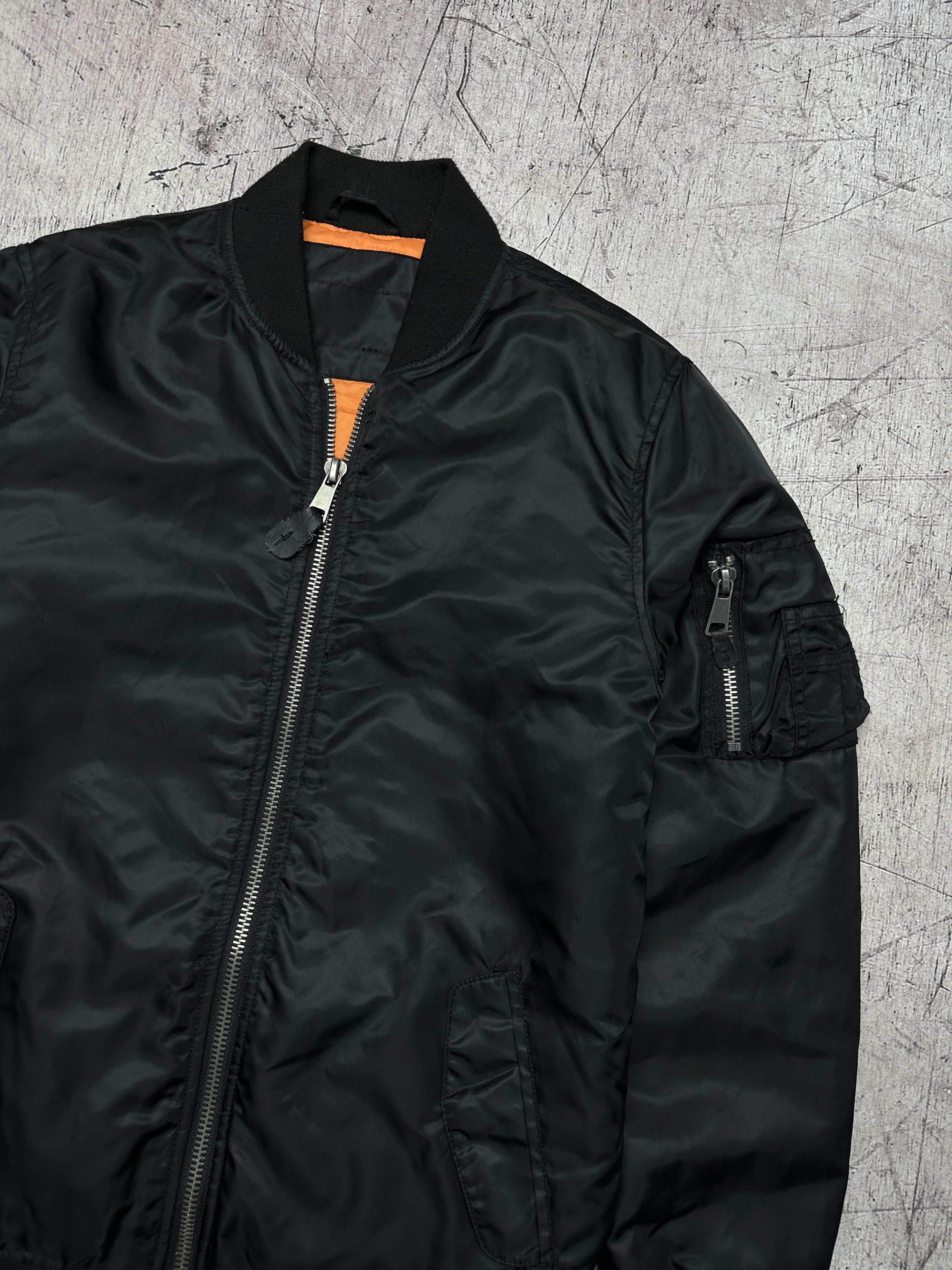 Vintage Vintage MA 1 Bomber Jacket Military Flyers Nylon Size US S / EU 44-46 / 1 - 2 Thumbnail