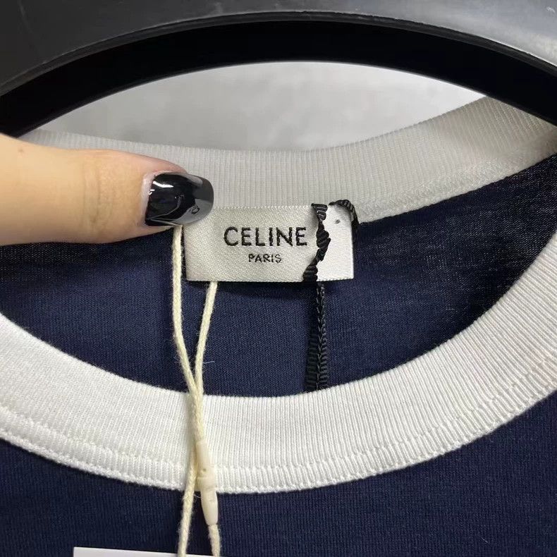 Celine Celine Color Block Short Sleeve Top Size XS / US 0-2 / IT 36-38 - 2 Thumbnail