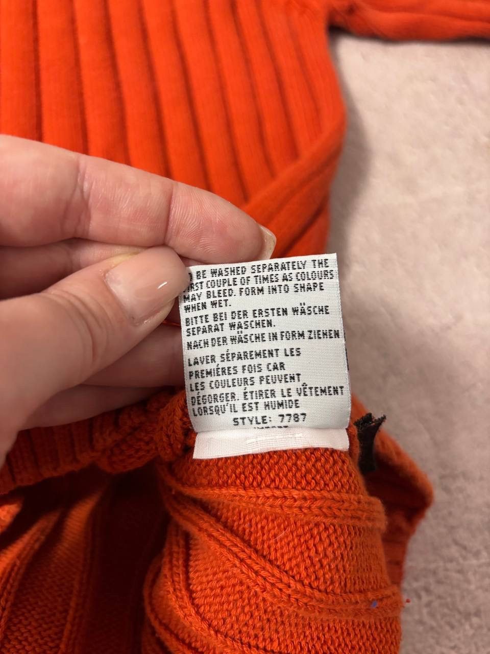 Vintage Vintage Diesel style orange distressed sweatshirt Size US M / EU 48-50 / 2 - 10 Thumbnail