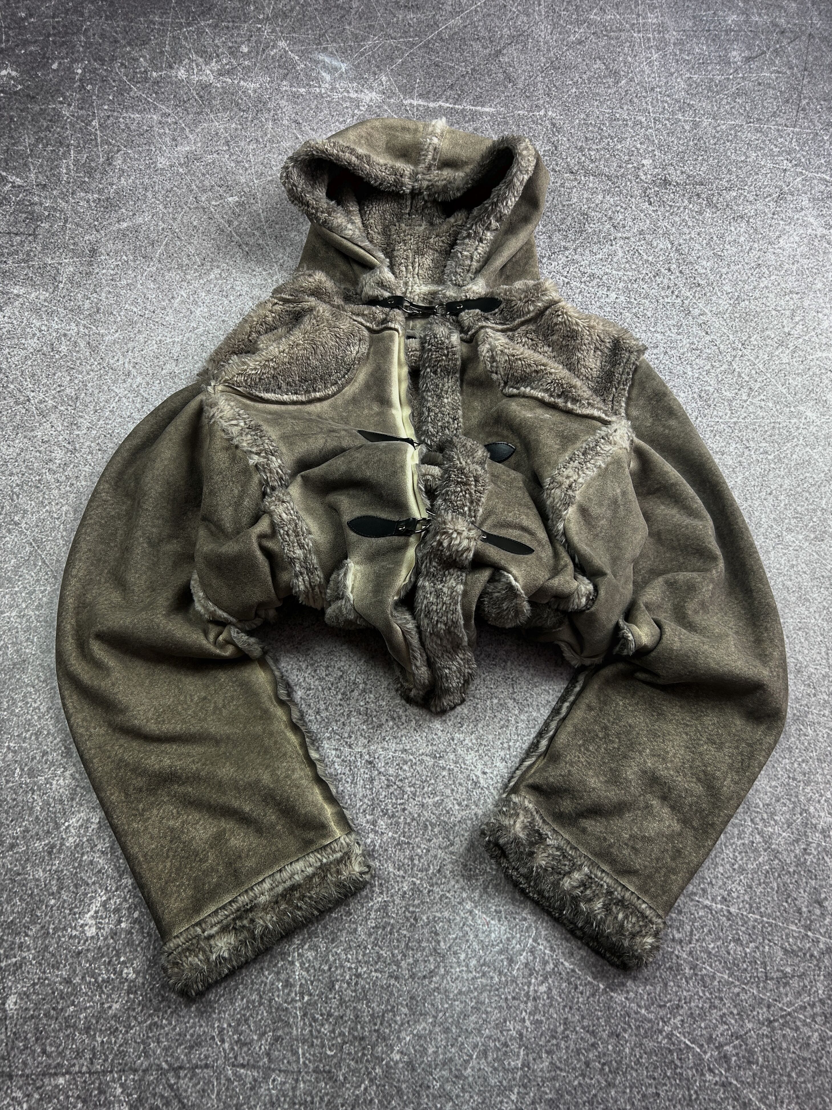 Yohji Yamamoto Vintage Shearling Napoleon Jacket Hooded Archive Style Size US M / EU 48-50 / 2 - 1 Thumbnail