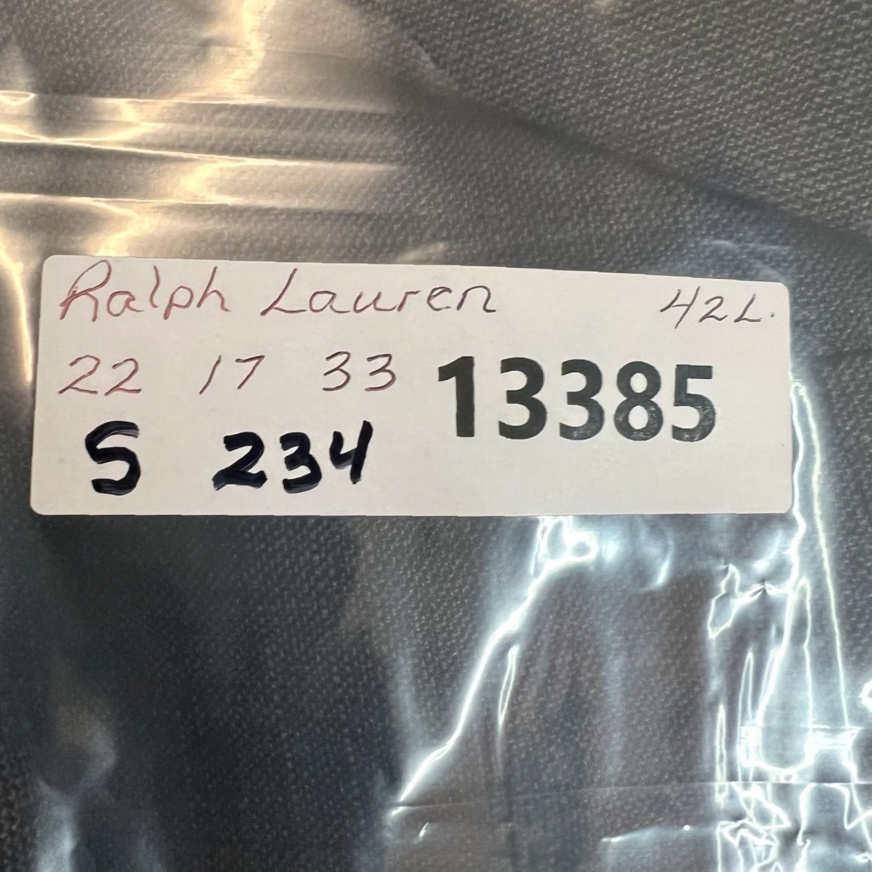 Vintage LAUREN Ralph Lauren Silk-Wool Blend Sports Jacket Men 42 Long Blue Tweed Check 2-Button Notch Lapel Regular Fit Mens Size US XS / EU 42 / 0 - 8 Thumbnail
