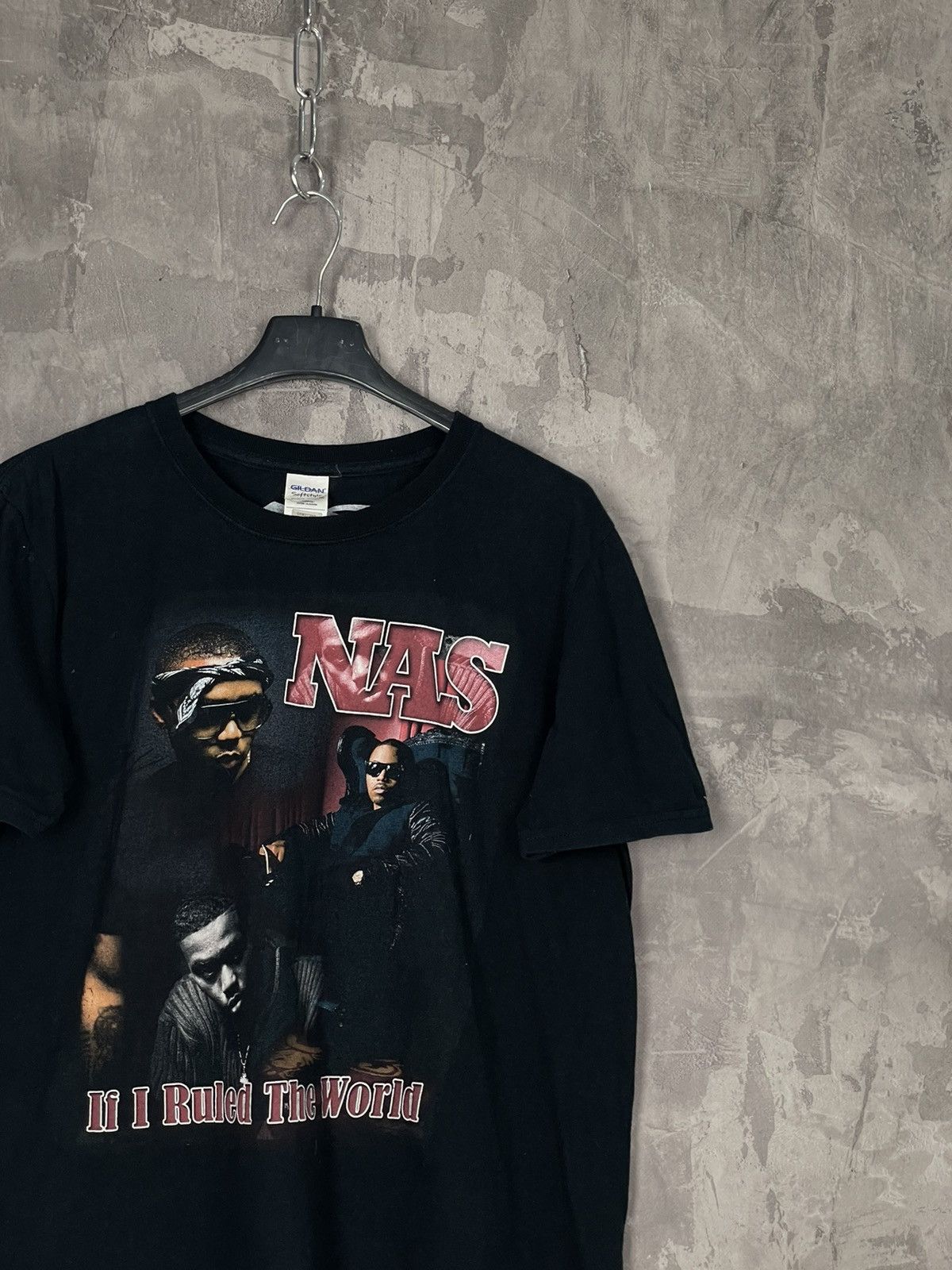 Band Tees × Rap Tees × Vintage Vintage NAS Nas If I ruled the world Rap Crazy Print T shirt Size US M / EU 48-50 / 2 - 4 Thumbnail