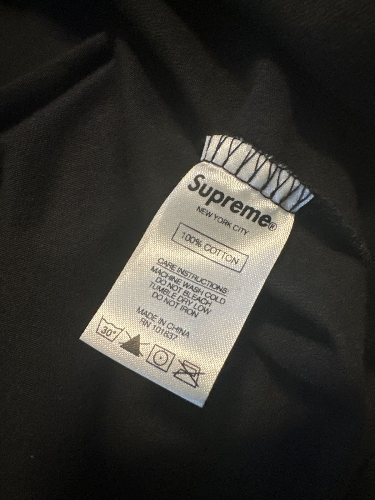 Supreme Supreme Black Stagger Tee Size US M / EU 48-50 / 2 - 5 Thumbnail