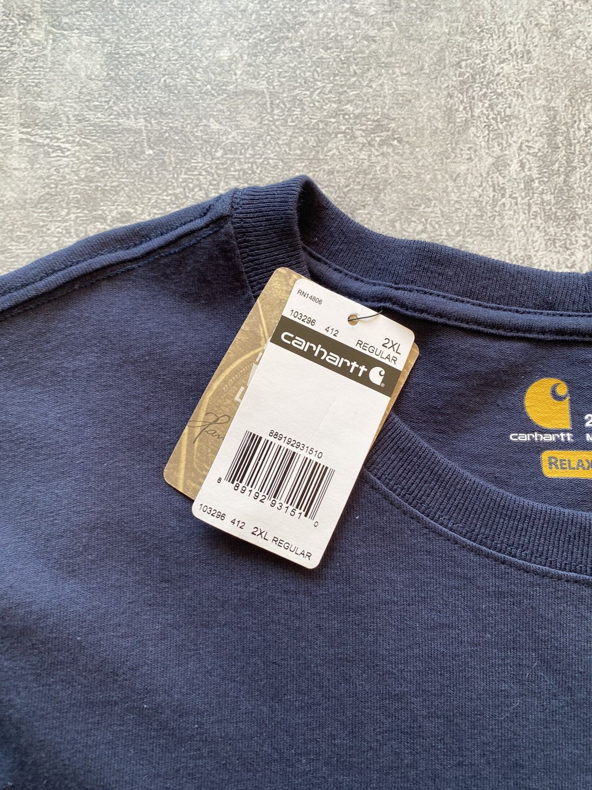 Vintage New Carhartt Logo Pocket T-shirt Size US XXL / EU 58 / 5 - 3 Thumbnail
