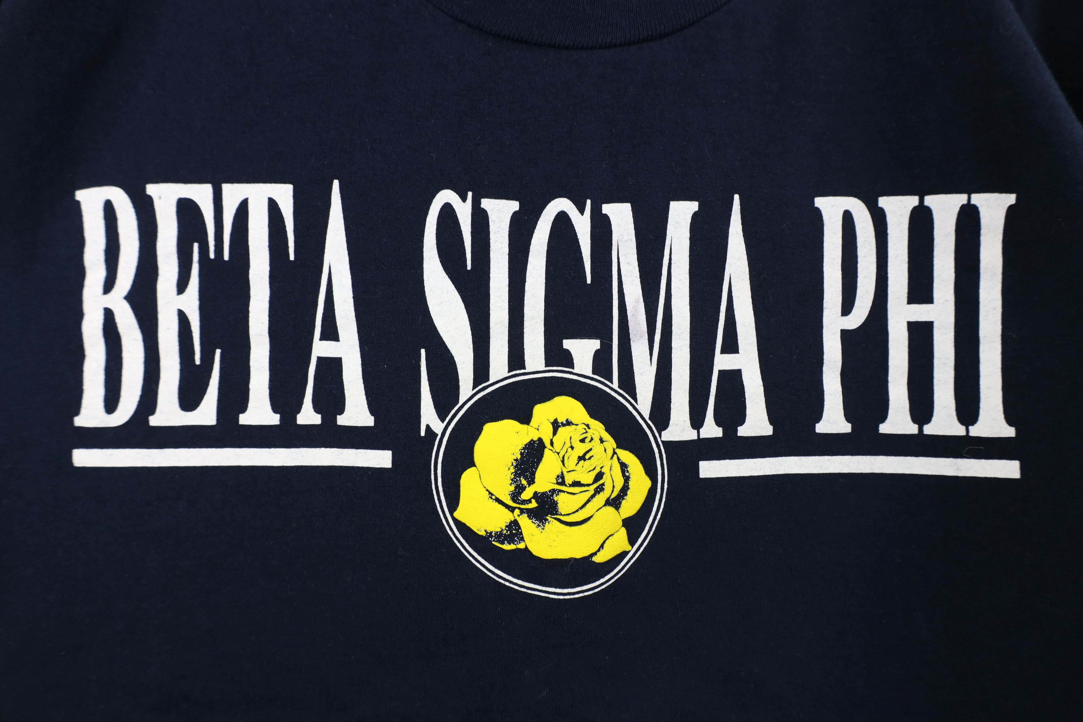 Vintage Vintage 90s Spell Out Beta Sigma Phi Sorority T-Shirt USA Size M / US 6-8 / IT 42-44 - 4 Thumbnail