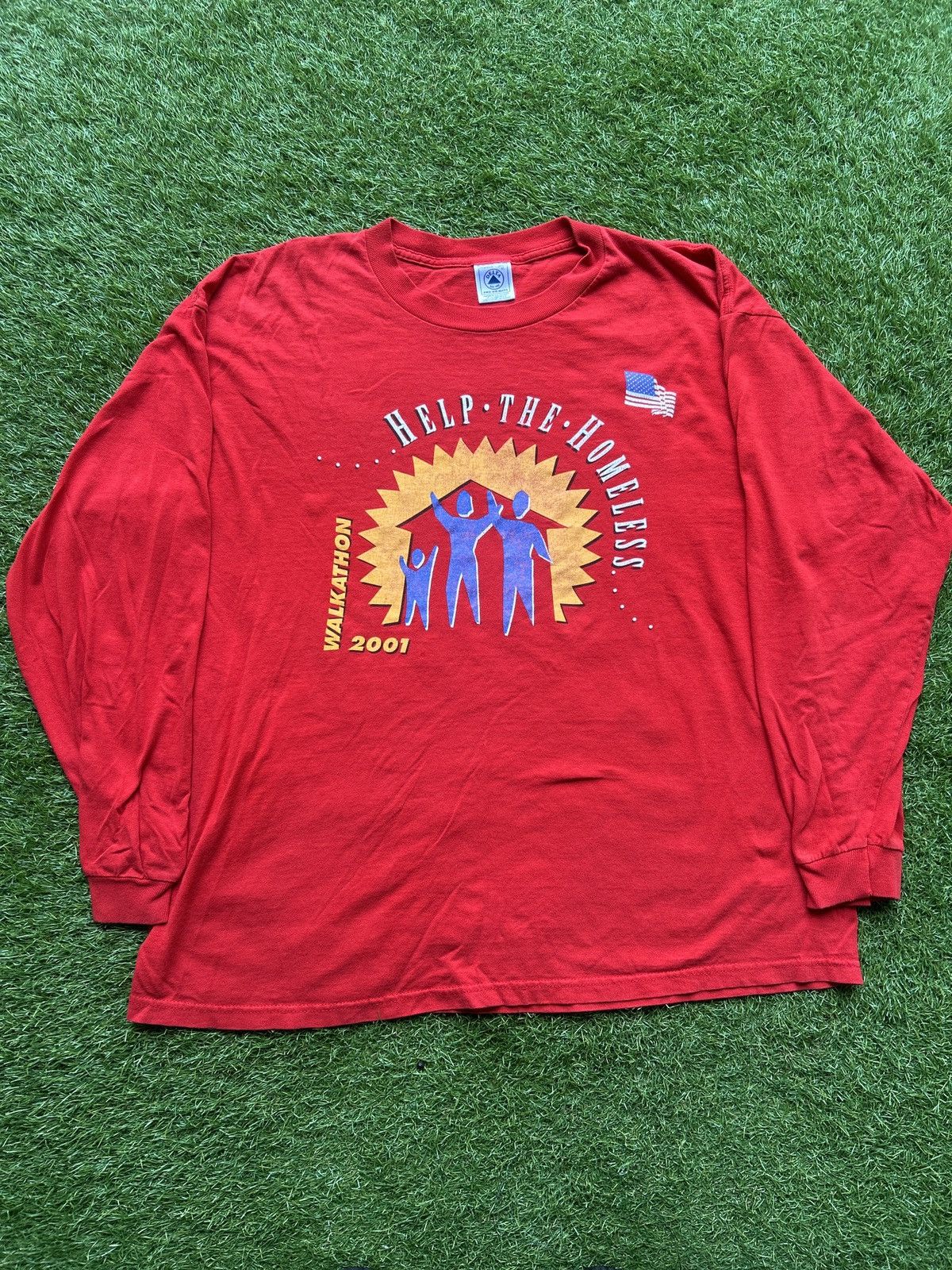 Vintage VINTAGE 2001 HELP THE HOMELESS WALKATHON LONG SLEEVE TEE Size US XL / EU 56 / 4 - 1 Thumbnail