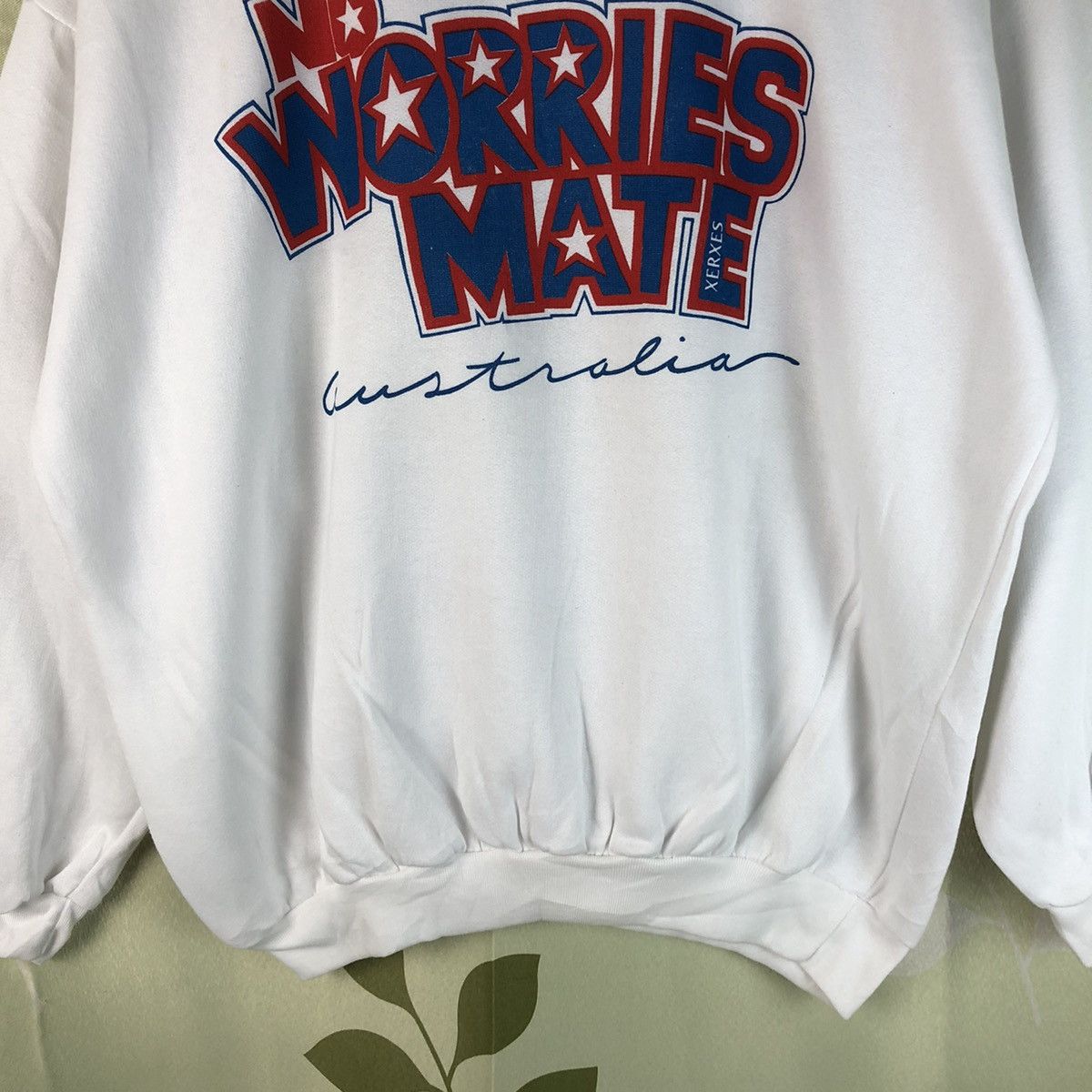 Designer × Vintage No Worries Mate Australian collection Sweathshirt #7458 Size US L / EU 52-54 / 3 - 6 Thumbnail