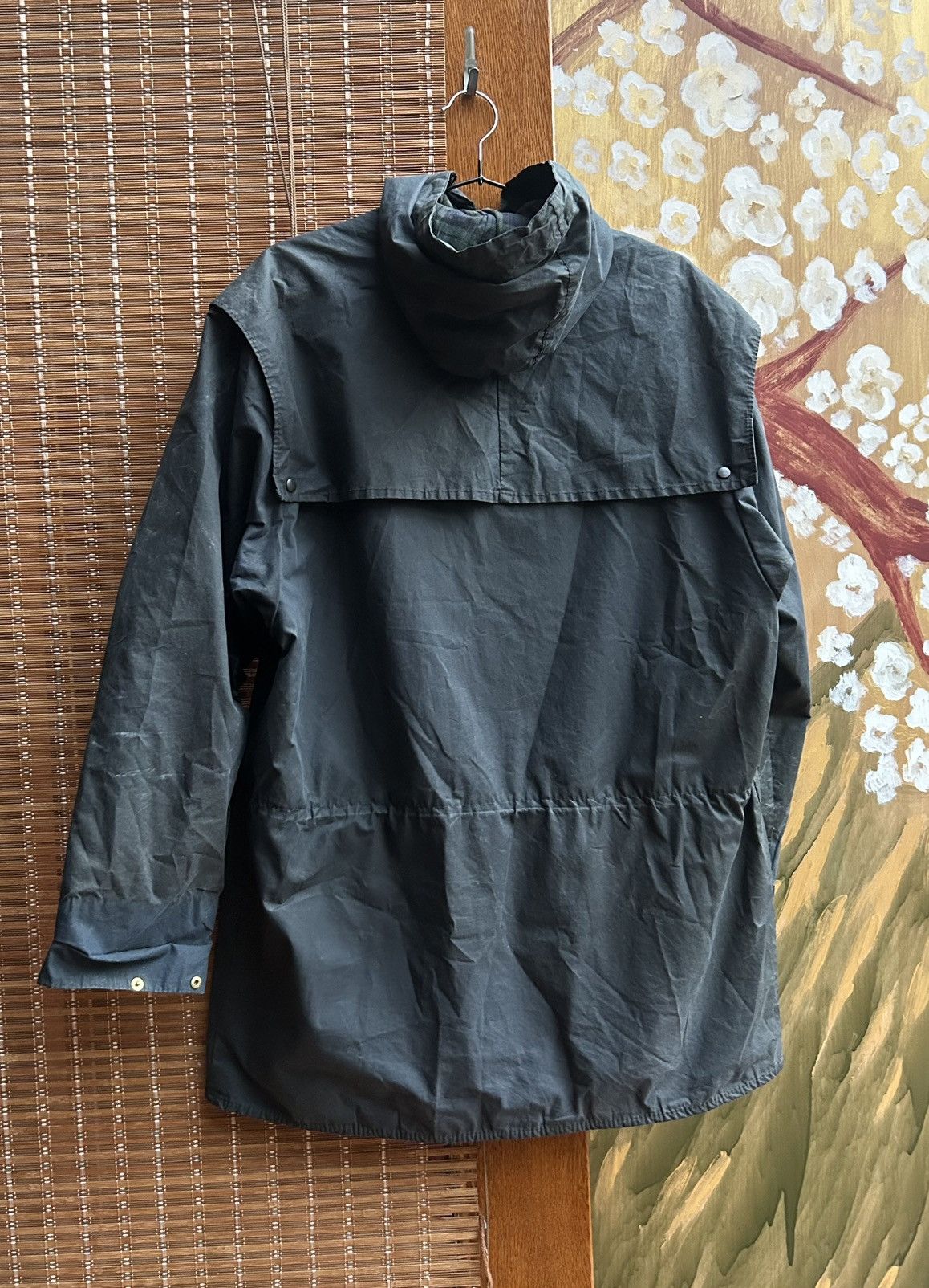 Barbour Vintage Barbour A6 Lined Durham Wax Hooded Jacket C38/97CM Size US M / EU 48-50 / 2 - 2 Thumbnail