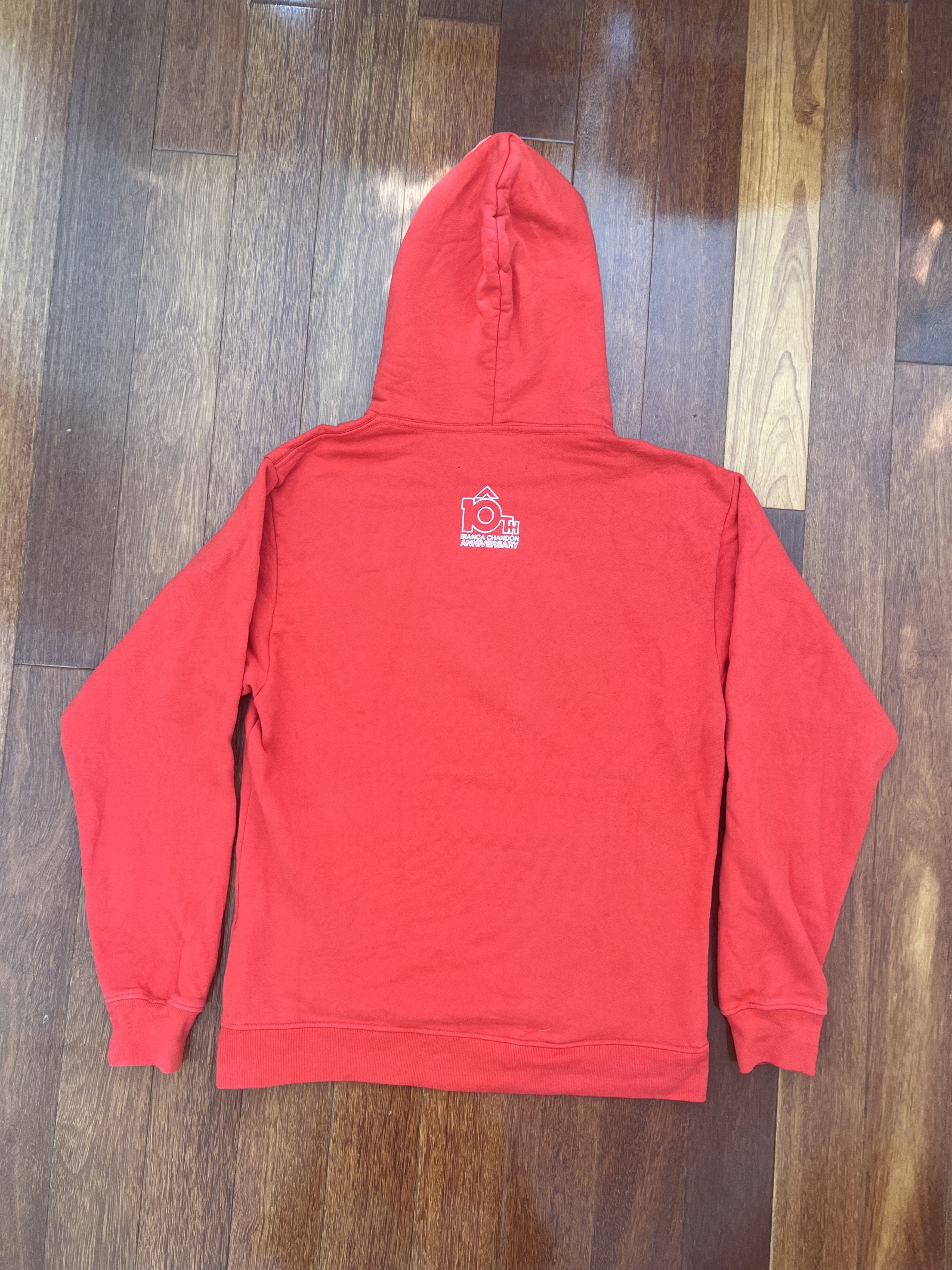 BIANCA CHANDON 💚 Bianca Chandon Lover 10th Anniversary Red Hoodie NEW Size US M / EU 48-50 / 2 - 2 Thumbnail