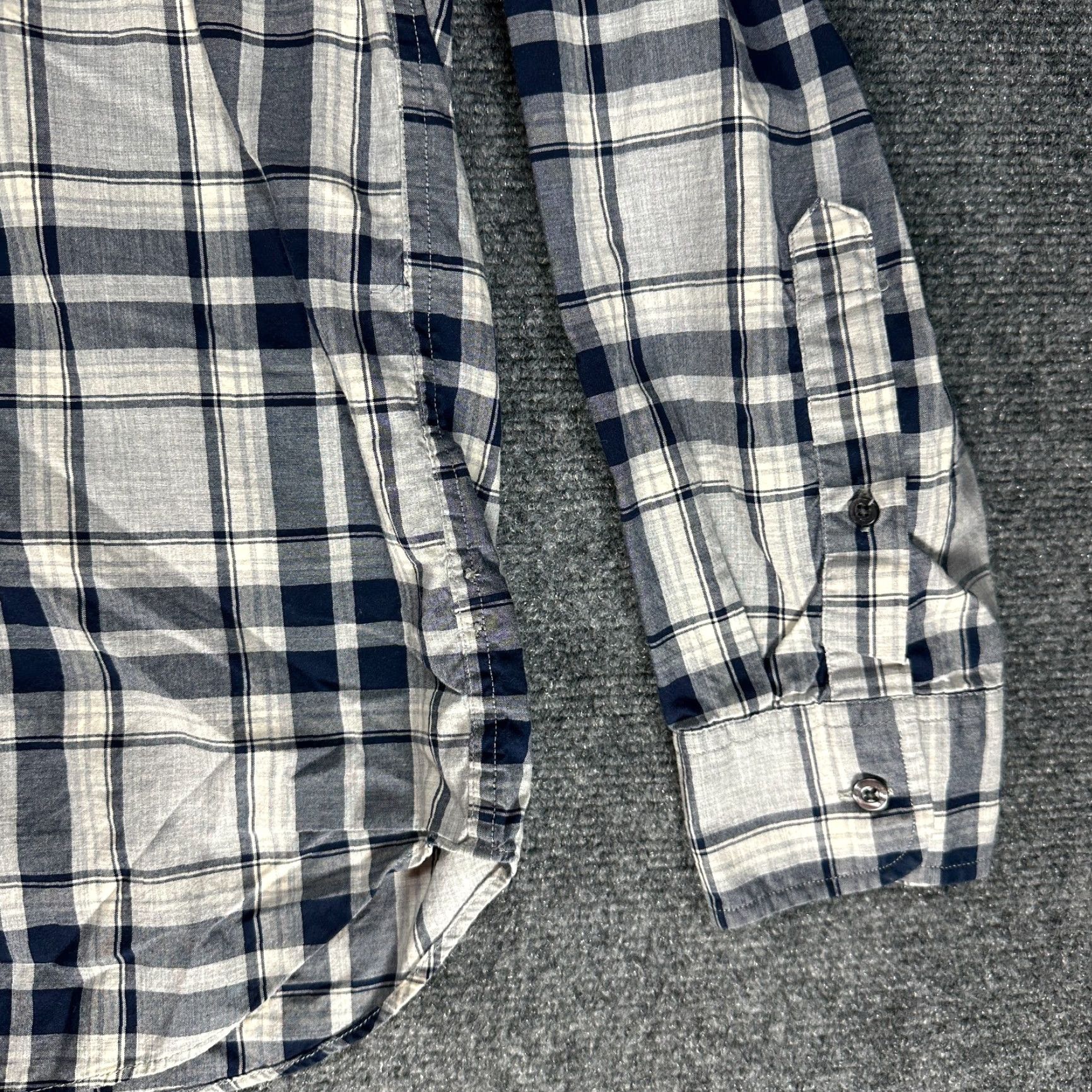 J.Crew J. Crew Shirt Mens XL Gray Plaid Cotton Long Sleeve Button Down Pocket Size US XL / EU 56 / 4 - 3 Thumbnail