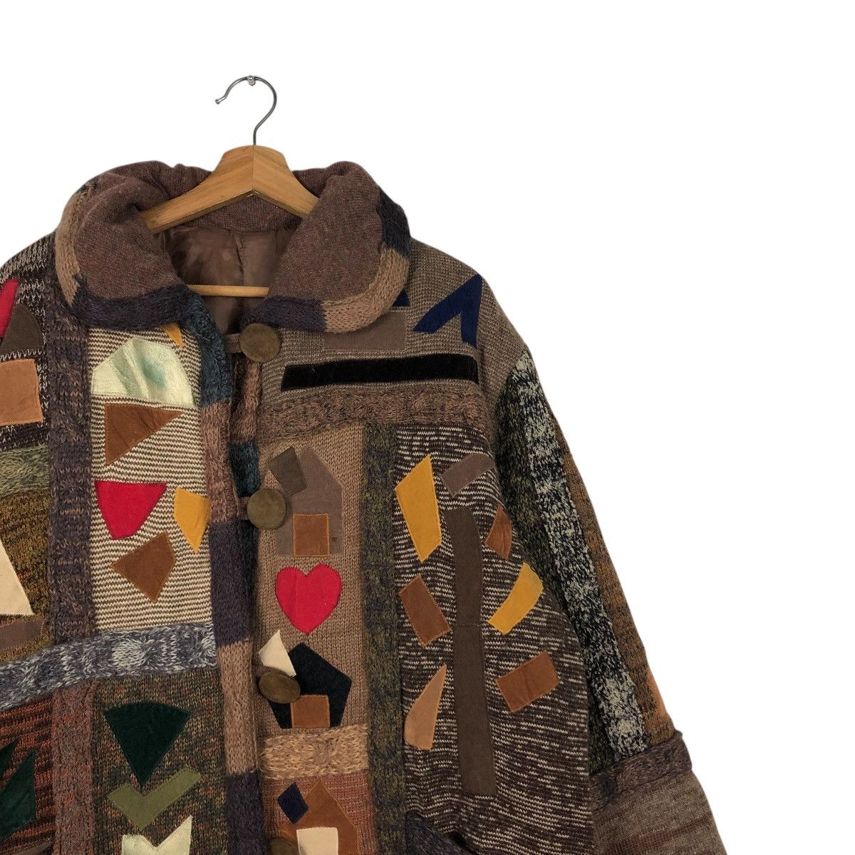 Japanese Brand × Vintage 🔥VINTAGE PATCHWORK DESIGN UNBRAND JACKET ISSEY MIYAKE Size US L / EU 52-54 / 3 - 8 Thumbnail