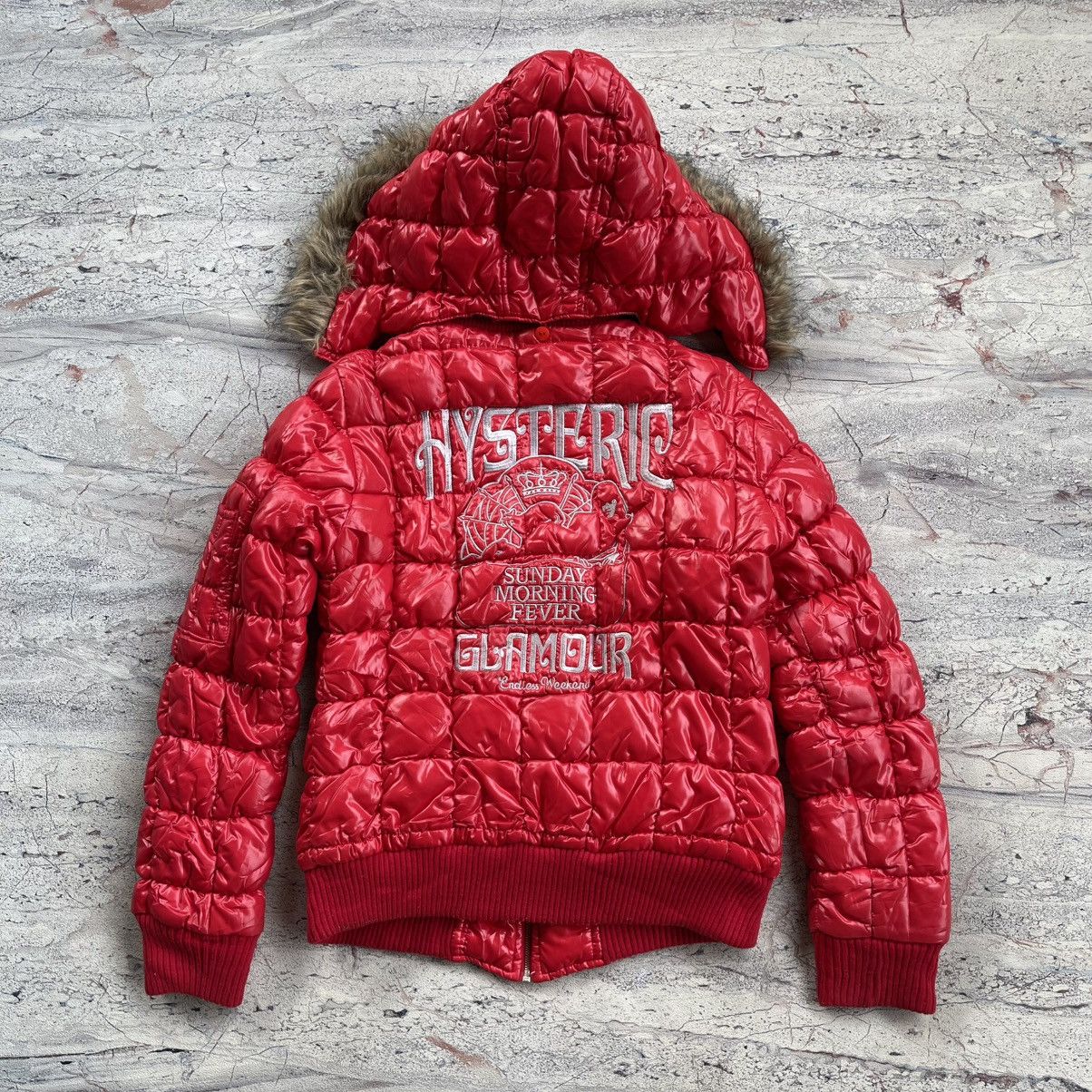 Hysteric Glamour Hysteric glamour embroidered fur hoodie puffer jacket Size US M / EU 48-50 / 2 - 1 Thumbnail