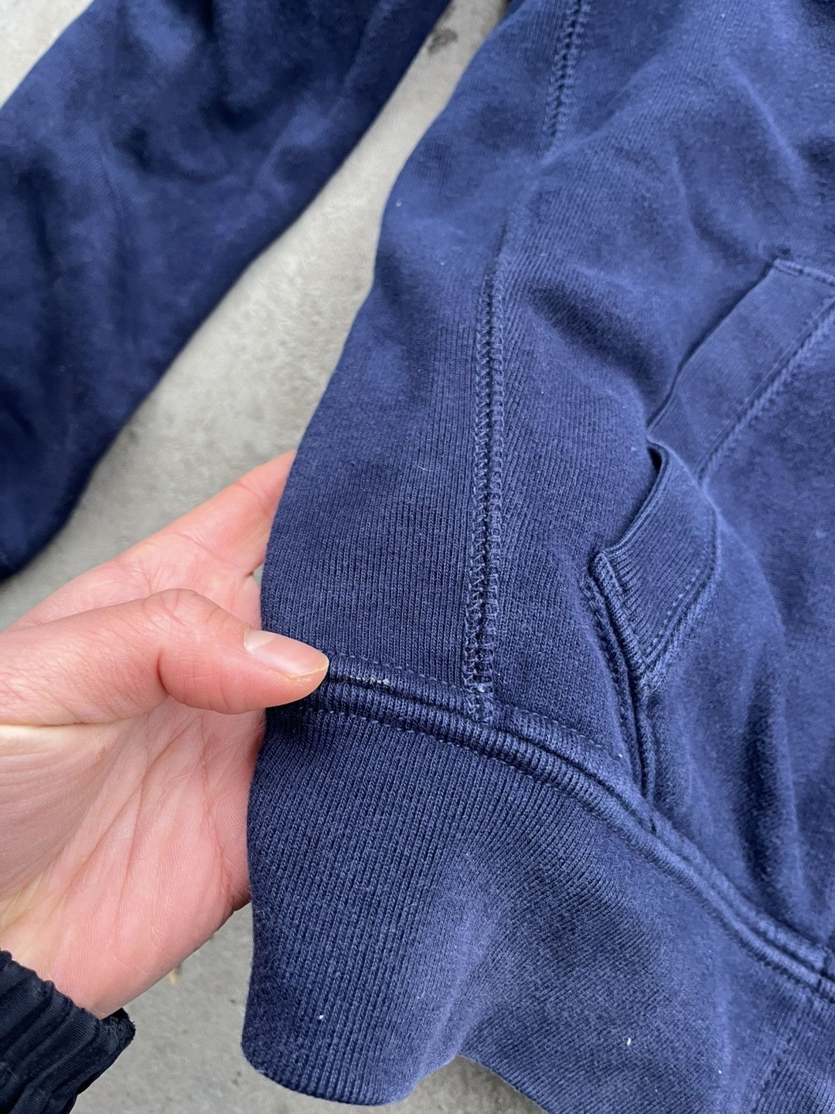 Polo Ralph Lauren × Vintage Vintage Polo Ralph Lauren Cotton Zip Up Faded Hoodie Blue Size US M / EU 48-50 / 2 - 12 Thumbnail