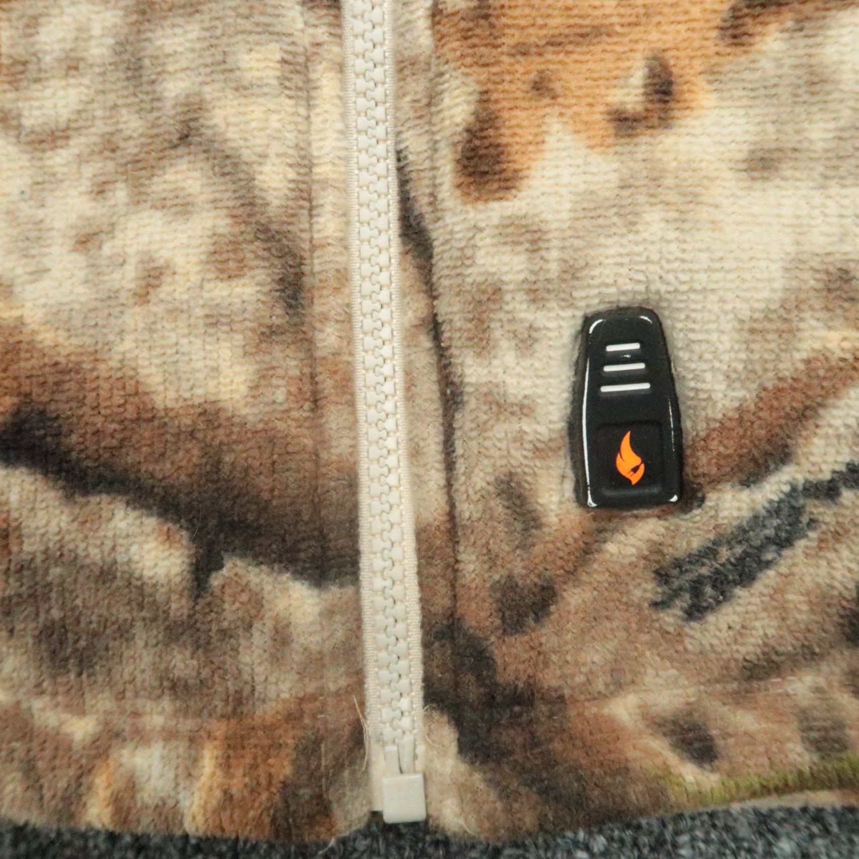 Vintage Cabela's Vest Mens Large Brown Zonz Woodlands Camouflage Windproof Full Zip Pockets Lined Mid-Length Softshell Casual Travel Workwear 130 Size US L / EU 52-54 / 3 - 6 Thumbnail