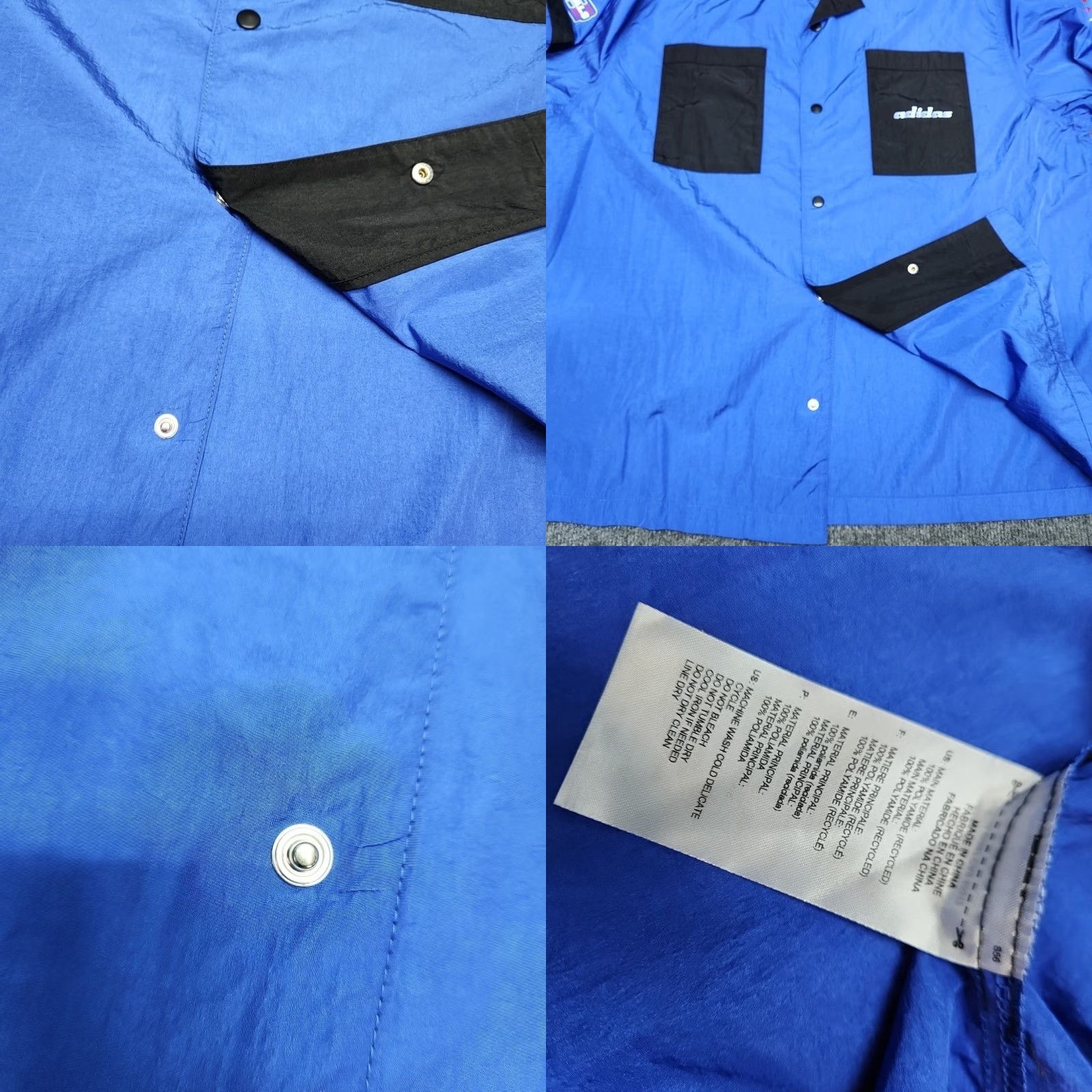 Adidas Adidas Originals Bowling Shirt Men XL Blue Black XTGP Snap Button NWT Size US XL / EU 56 / 4 - 10 Thumbnail