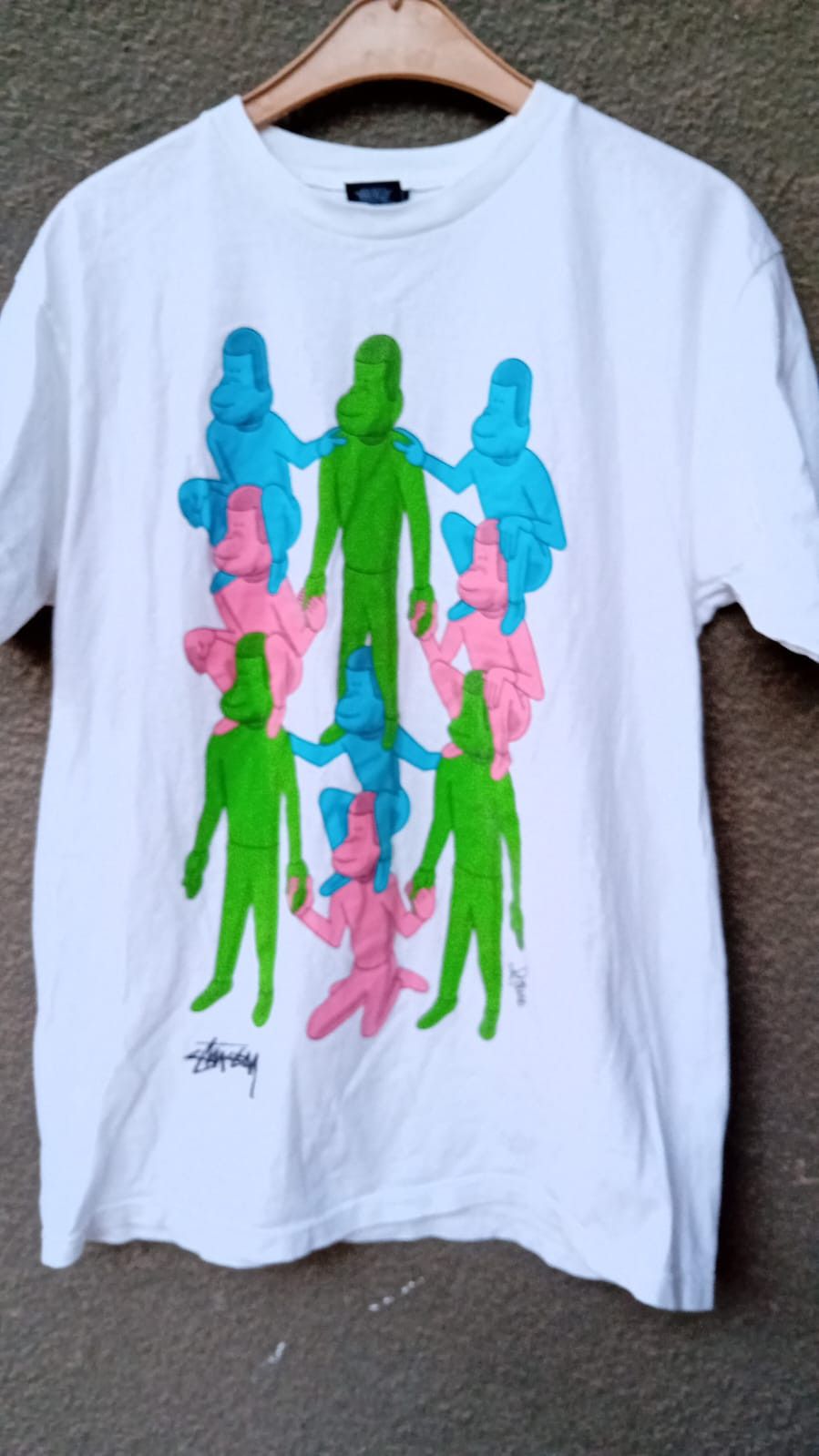 Stussy Stussy x Pane Human Wall 2011 Stefano Monfeli art t-shirt M Size US M / EU 48-50 / 2 - 1 Thumbnail