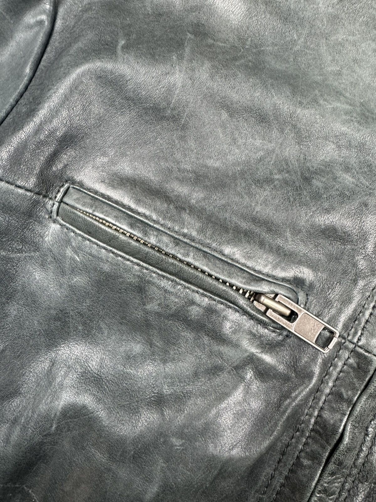 Designer × Vintage Vintage 90s Goose Craft real leather biker jacket boxy Size US XL / EU 56 / 4 - 13 Thumbnail