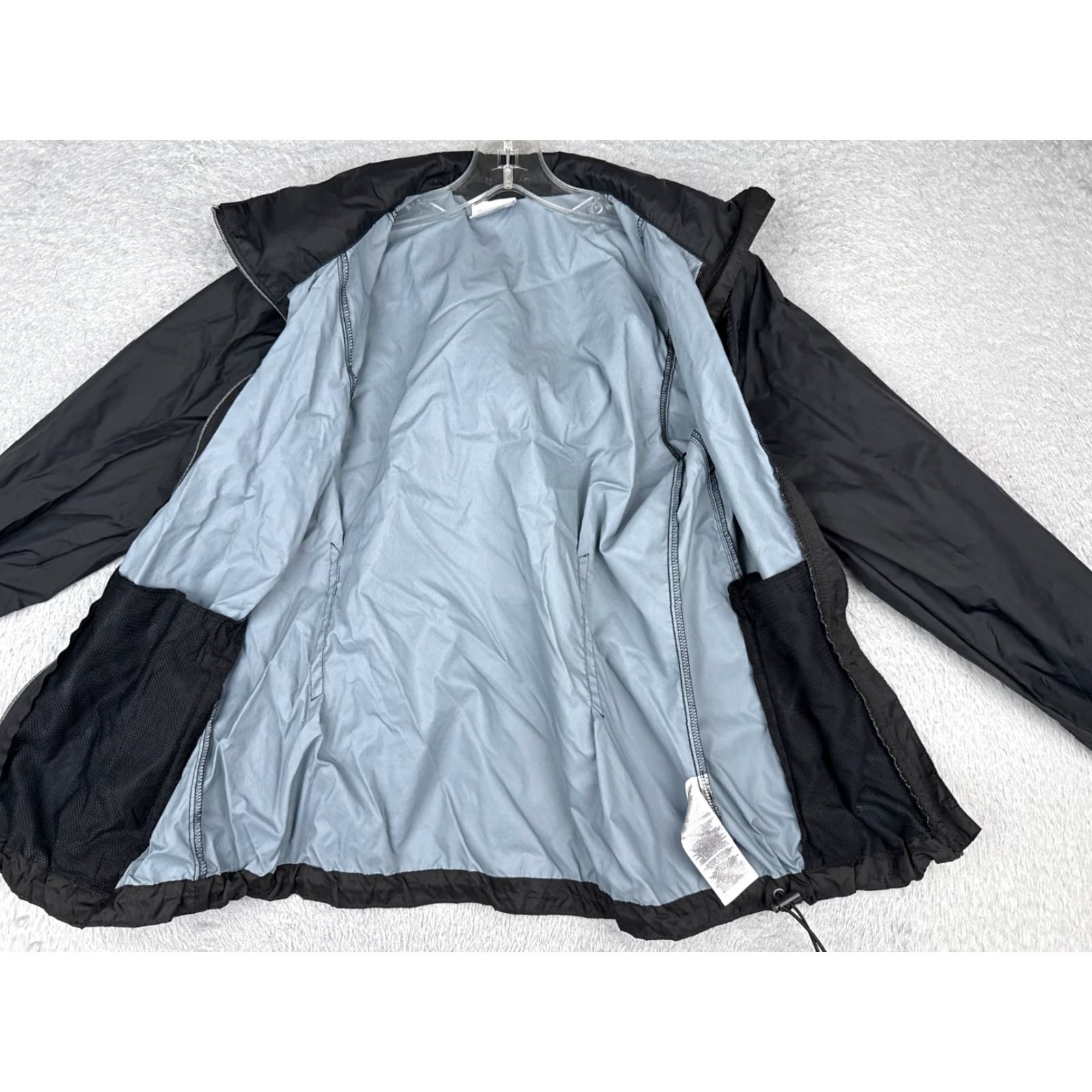 Vintage Columbia Jacket Women Medium Black Hooded Full Zip Windbreaker Nylon Shell Size M / US 6-8 / IT 42-44 - 5 Thumbnail