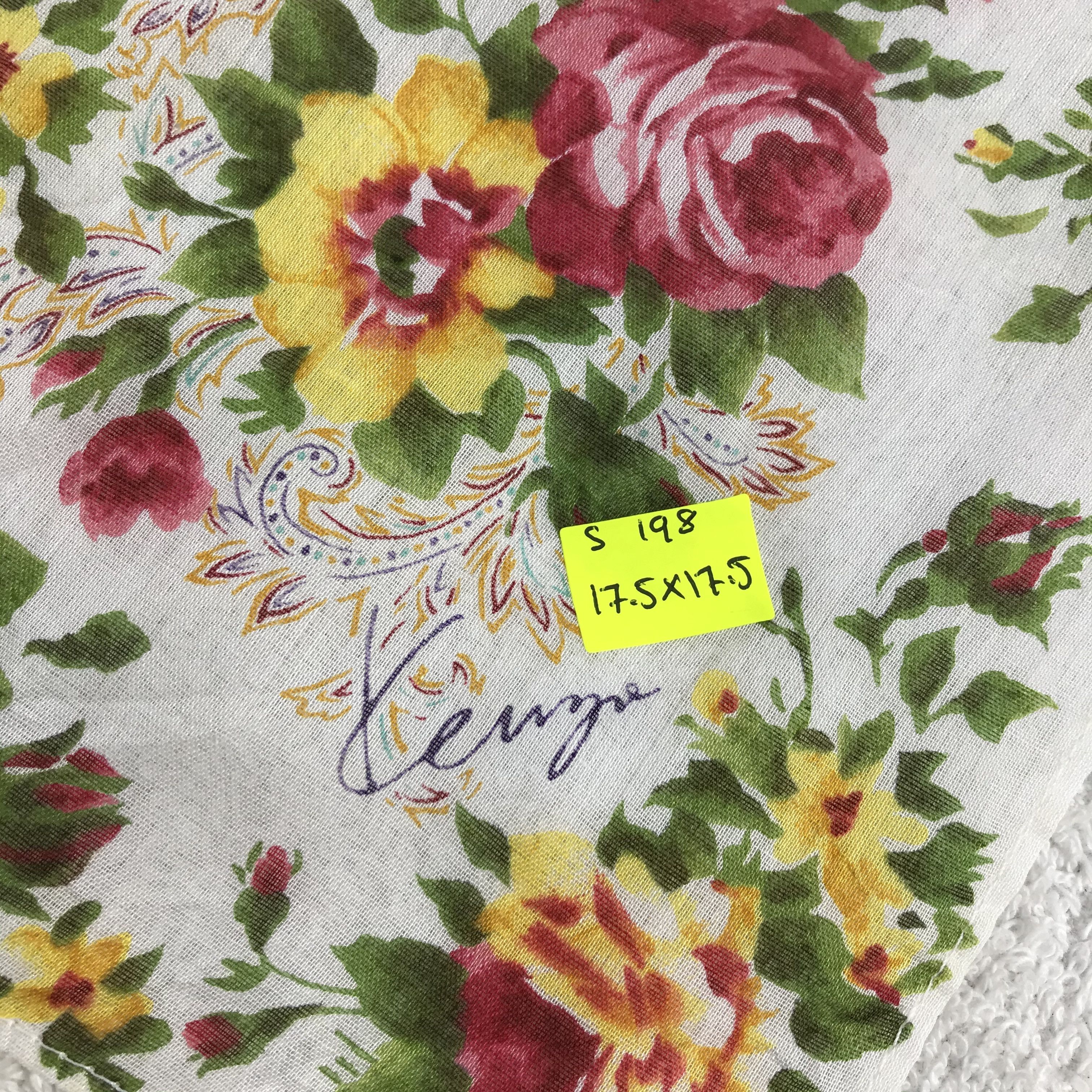 Kenzo × Vintage Kenzo Bandana / Handkerchief / Neckerchief - S198 Size ONE SIZE - 5 Thumbnail