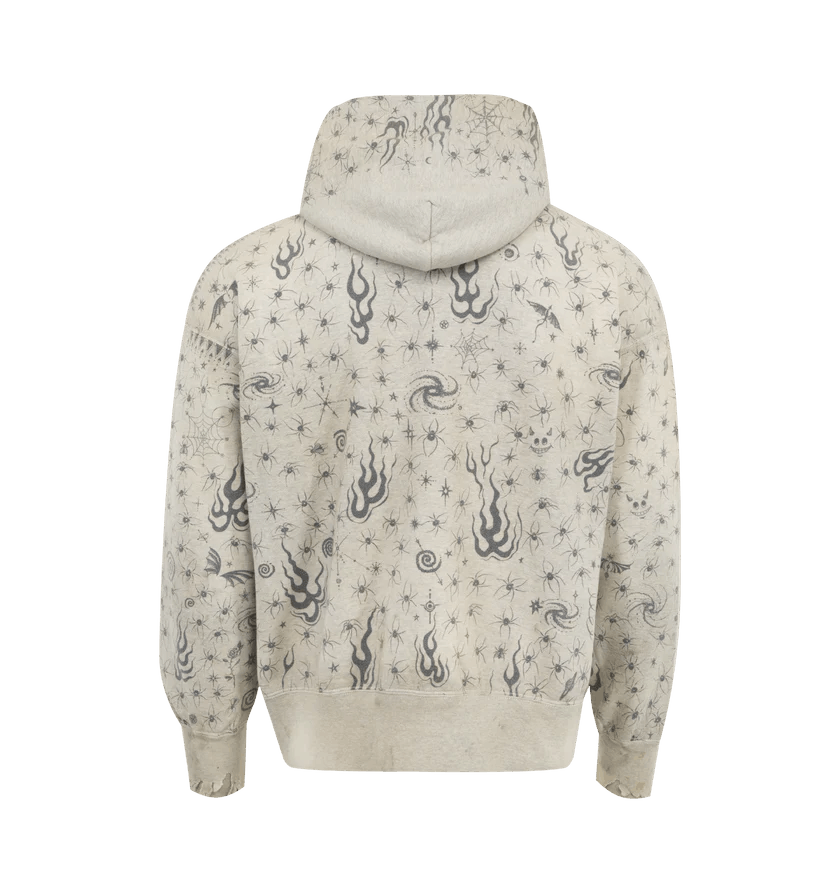 Saint Michael o1h1sh11225 Dr. Woo Hoodie in Grey Size US M / EU 48-50 / 2 - 2 Thumbnail