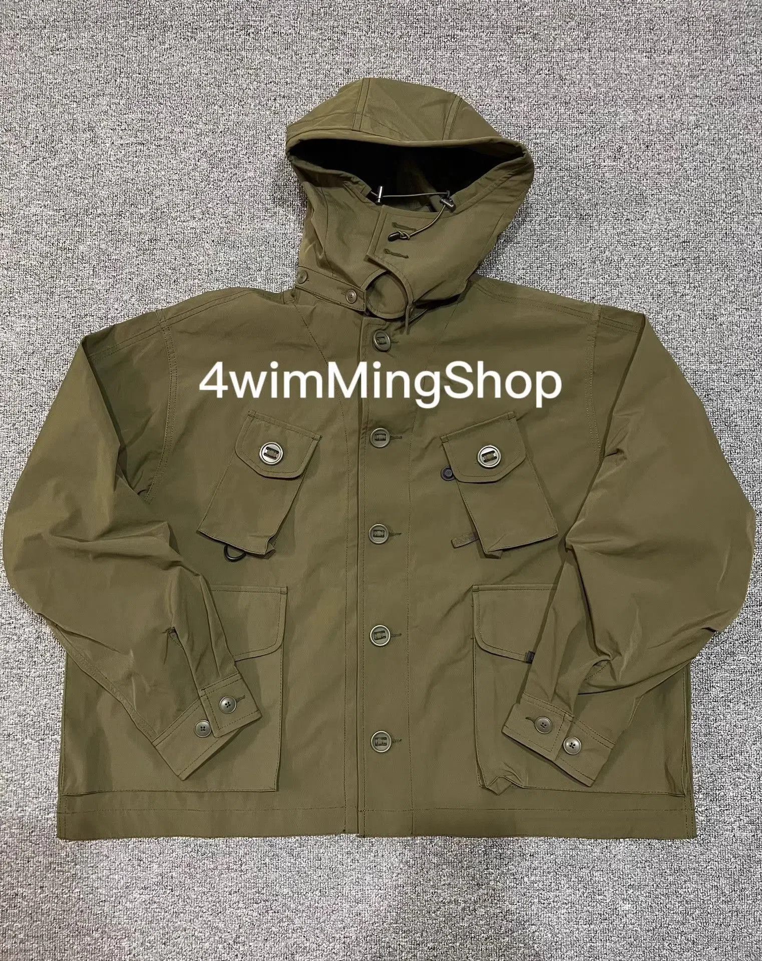 DAIWA PIER39 Green Hooded Utility Jacket Size L. Size US L / EU 52-54 / 3 - 3 Thumbnail