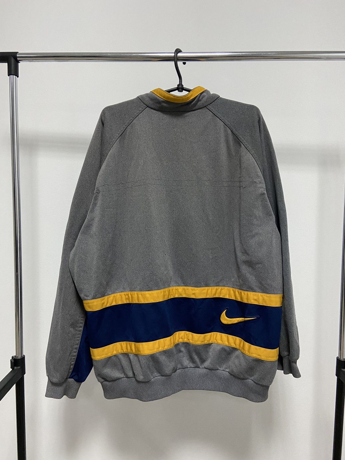 Nike × Vintage Nike Vintage Sweatshirt Windbreaker Big Swoosh Logo 90s Size US XL / EU 56 / 4 - 1 Thumbnail