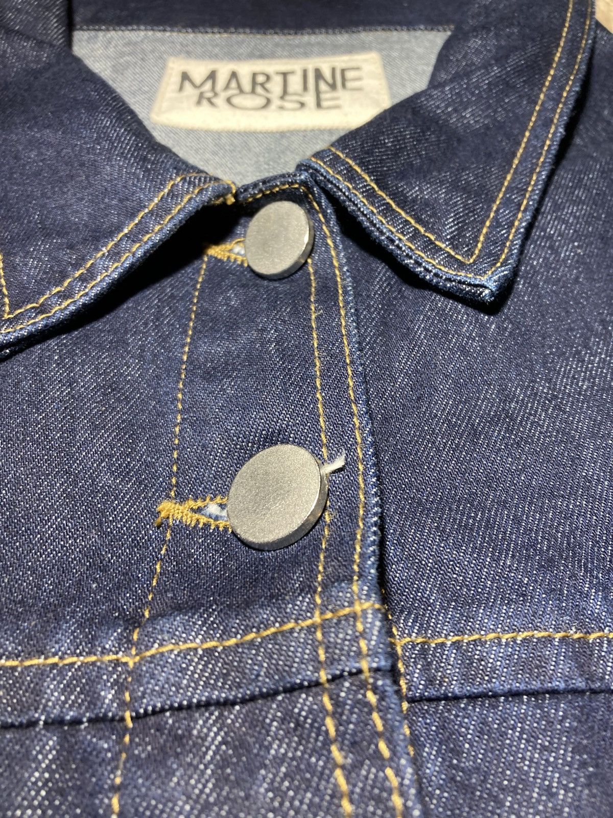Martine Rose 2012 Martine Rose Oversized Type 3 Denim Jacket Indigo 2010s Size US S / EU 44-46 / 1 - 3 Thumbnail