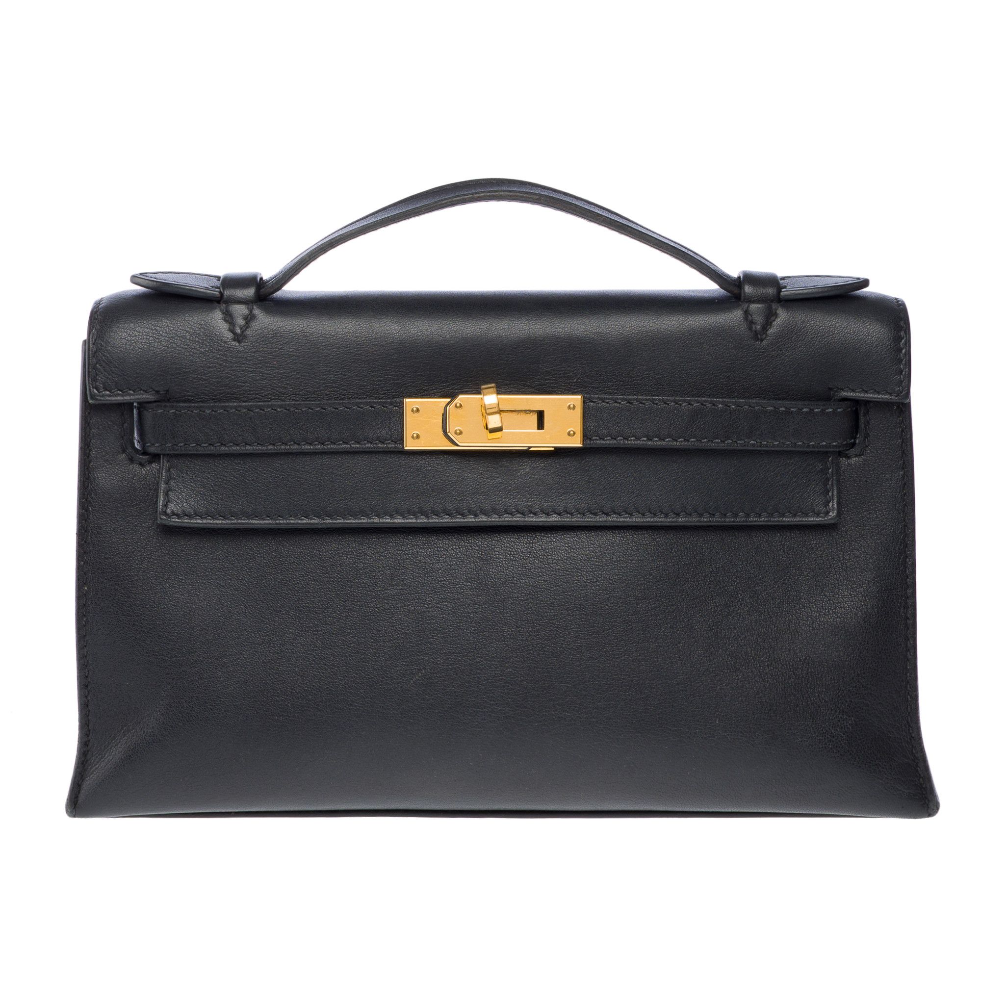 Hermes Hermès​​​ ​​​Kelly​​​ ​​​​Clutch​​​ in Blue Leather Size ONE SIZE - 3 Thumbnail