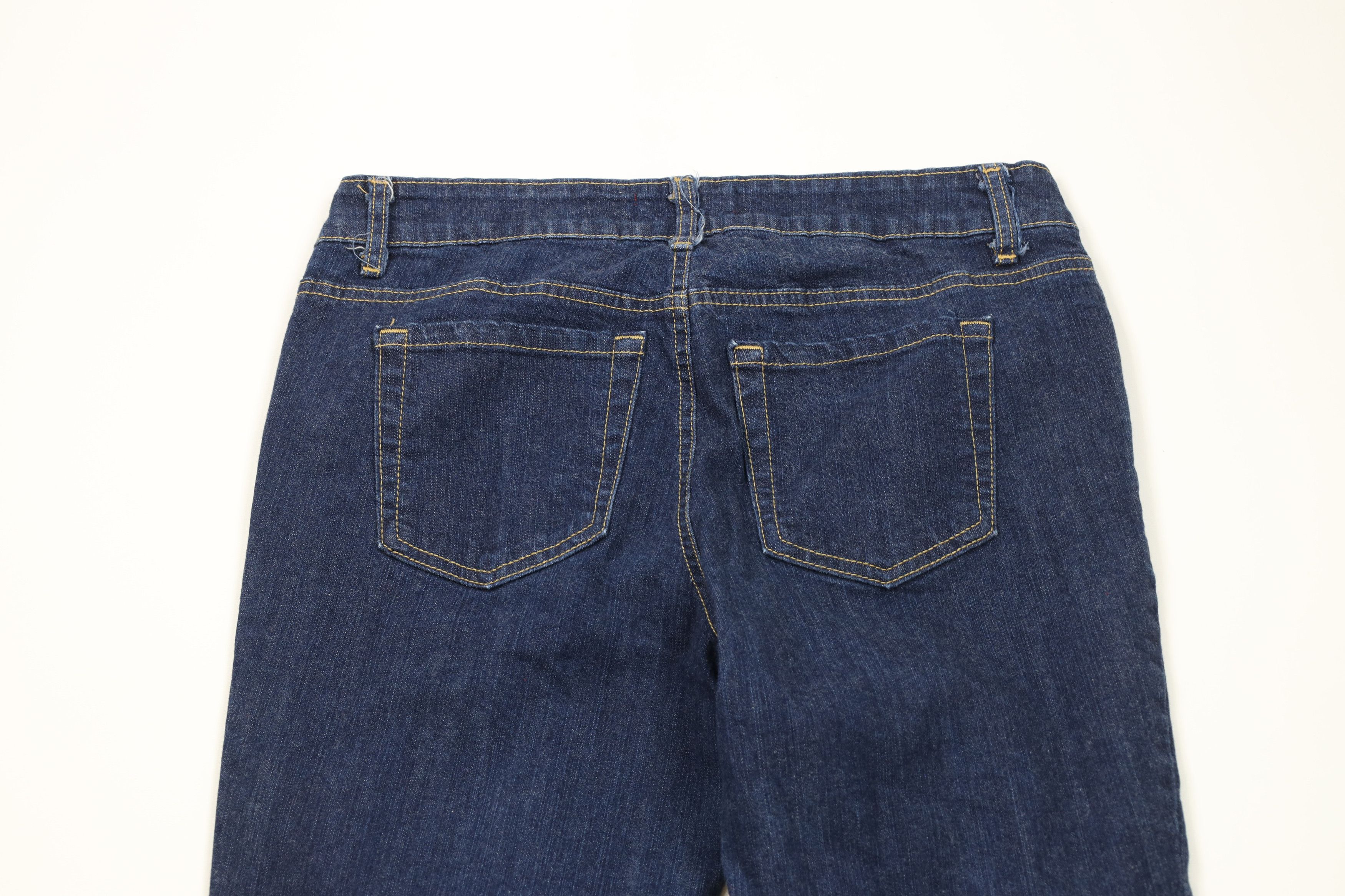 Vintage Vintage 90s Y2K Babydoll Stretch Wide Leg Bell Bottoms Jeans Size 32" / US 10 / IT 46 - 10 Thumbnail